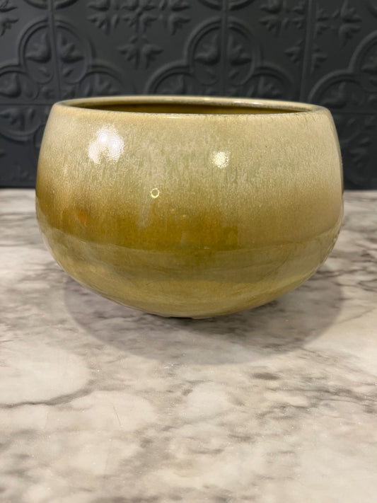 California Pottery Green and Cream pot