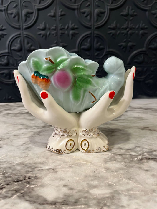 Tilso Porcelain Hands Holding Vase