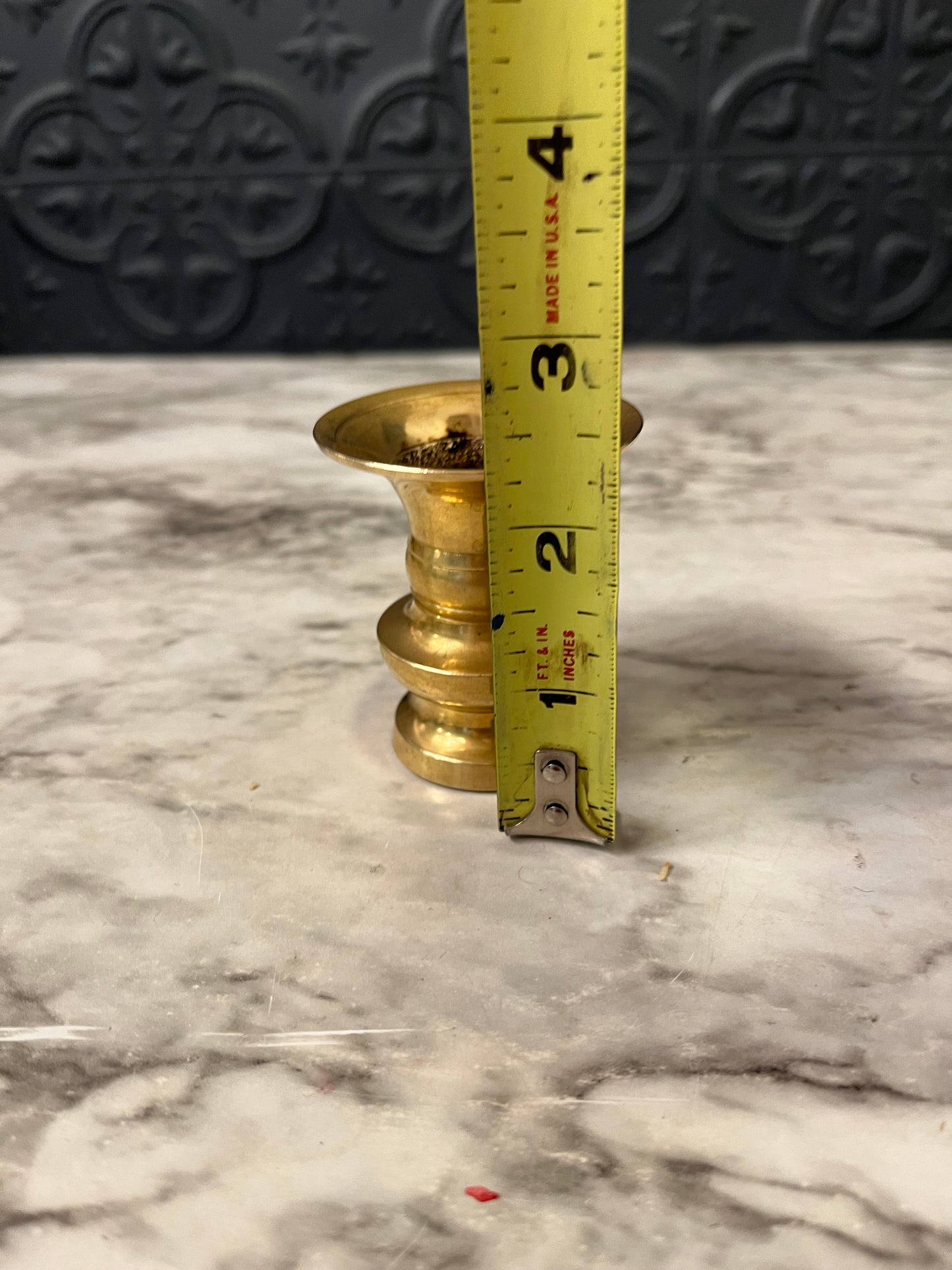 Mini Brass Vase Trumpet Style