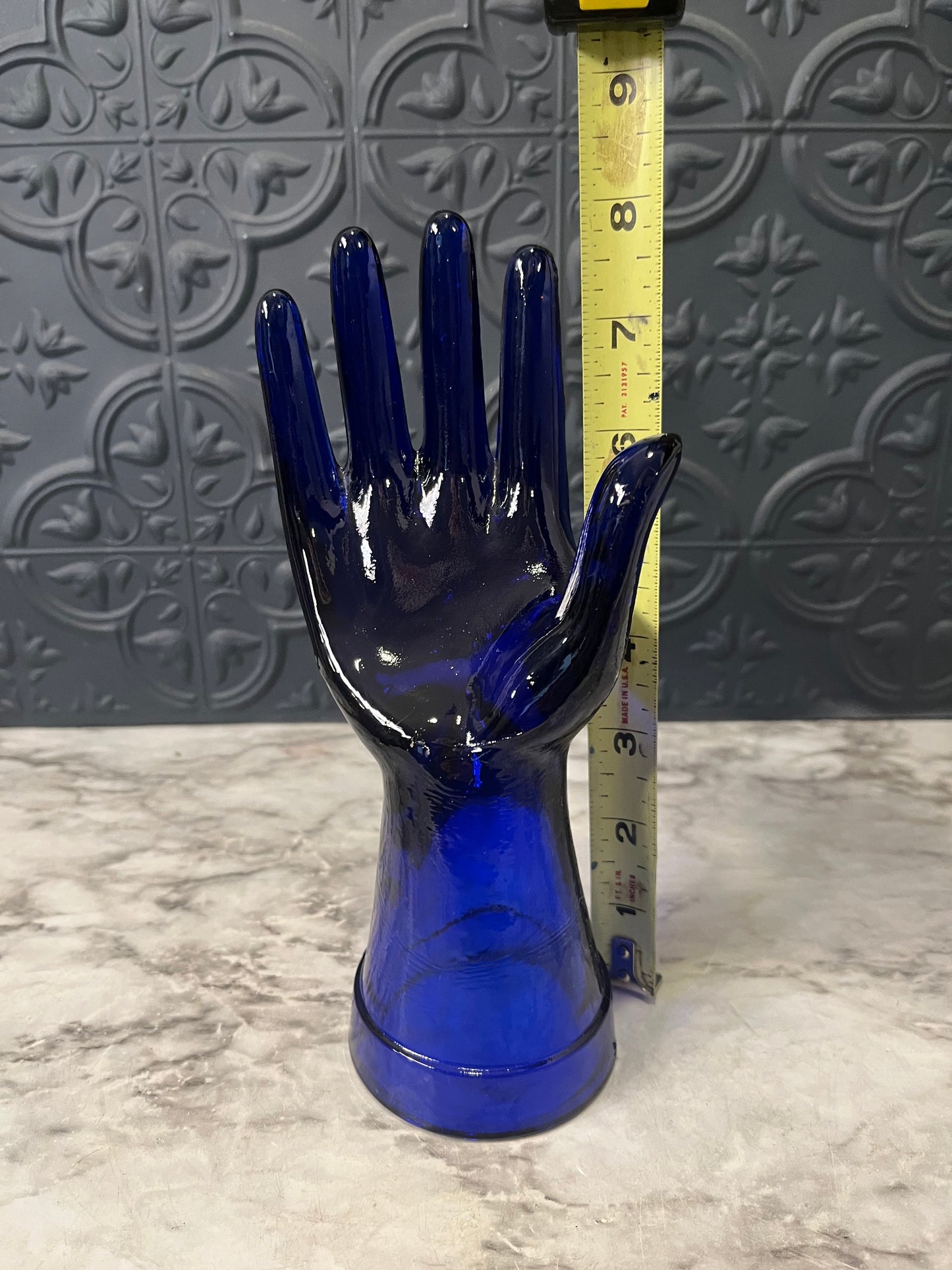 Blue Glass Hand