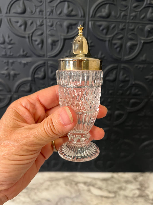 Crystal Cut Salt and Pepper Shakers