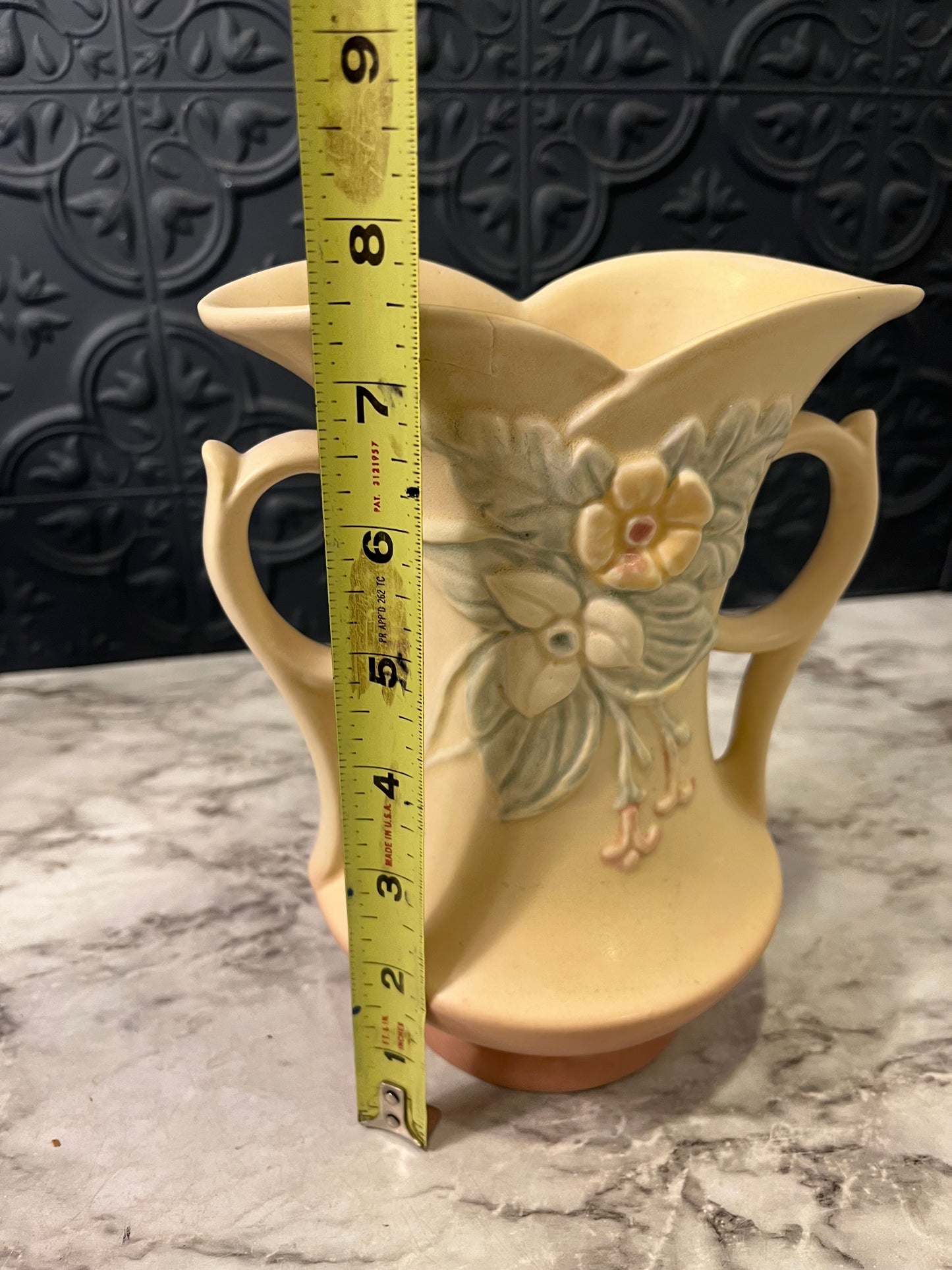 Hull Pottery Wild Flower Double Handle Vase AS IS