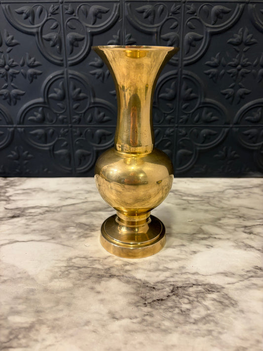 Brass Bud Vase 6.75 "