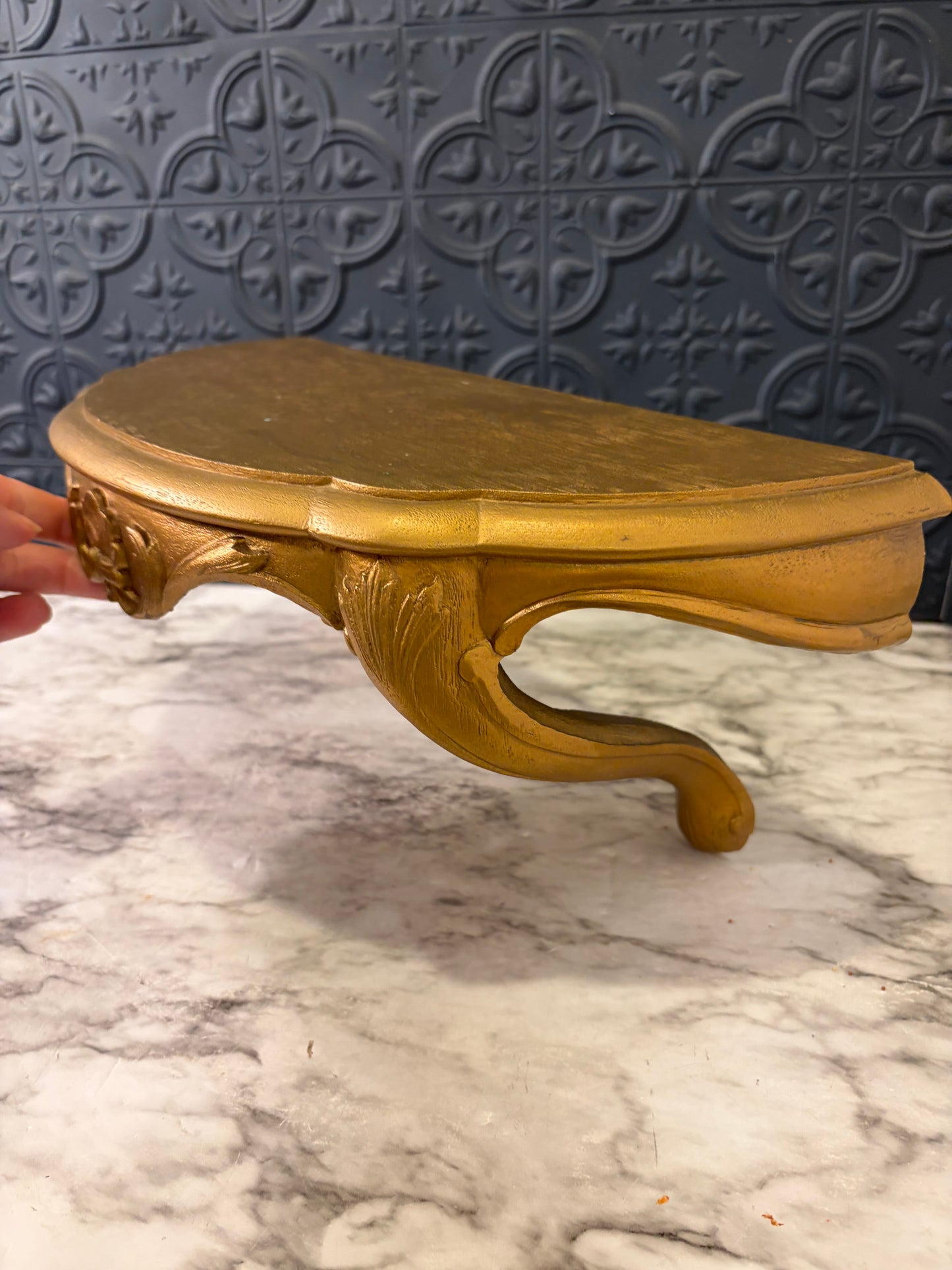 Gold Burwood Trinket Shelf