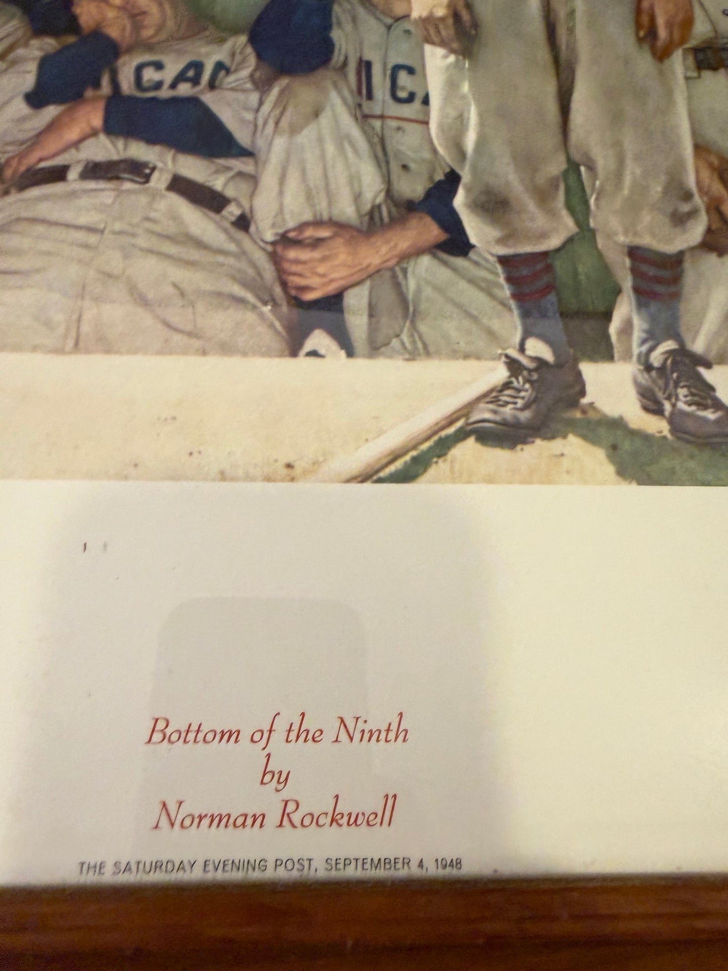 Norman Rockwell Bottom of the Ninth Print