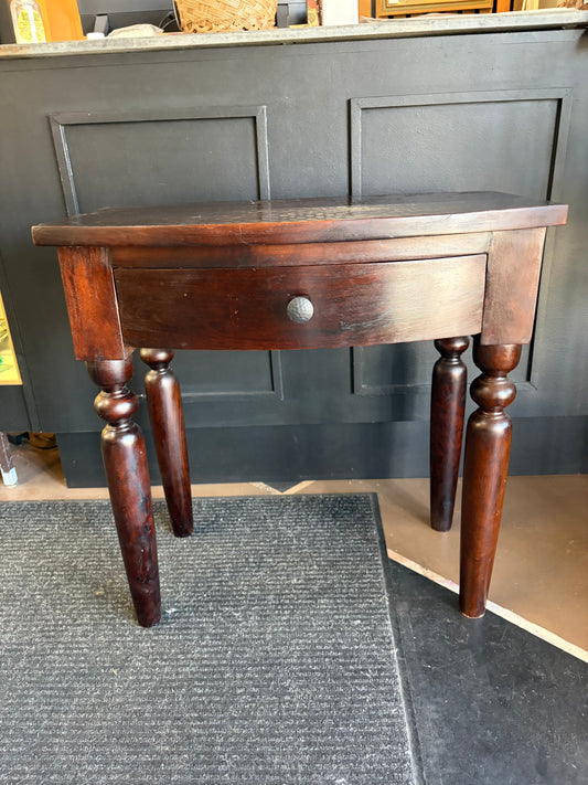 Dark Hammered Solid Wood entry Table
