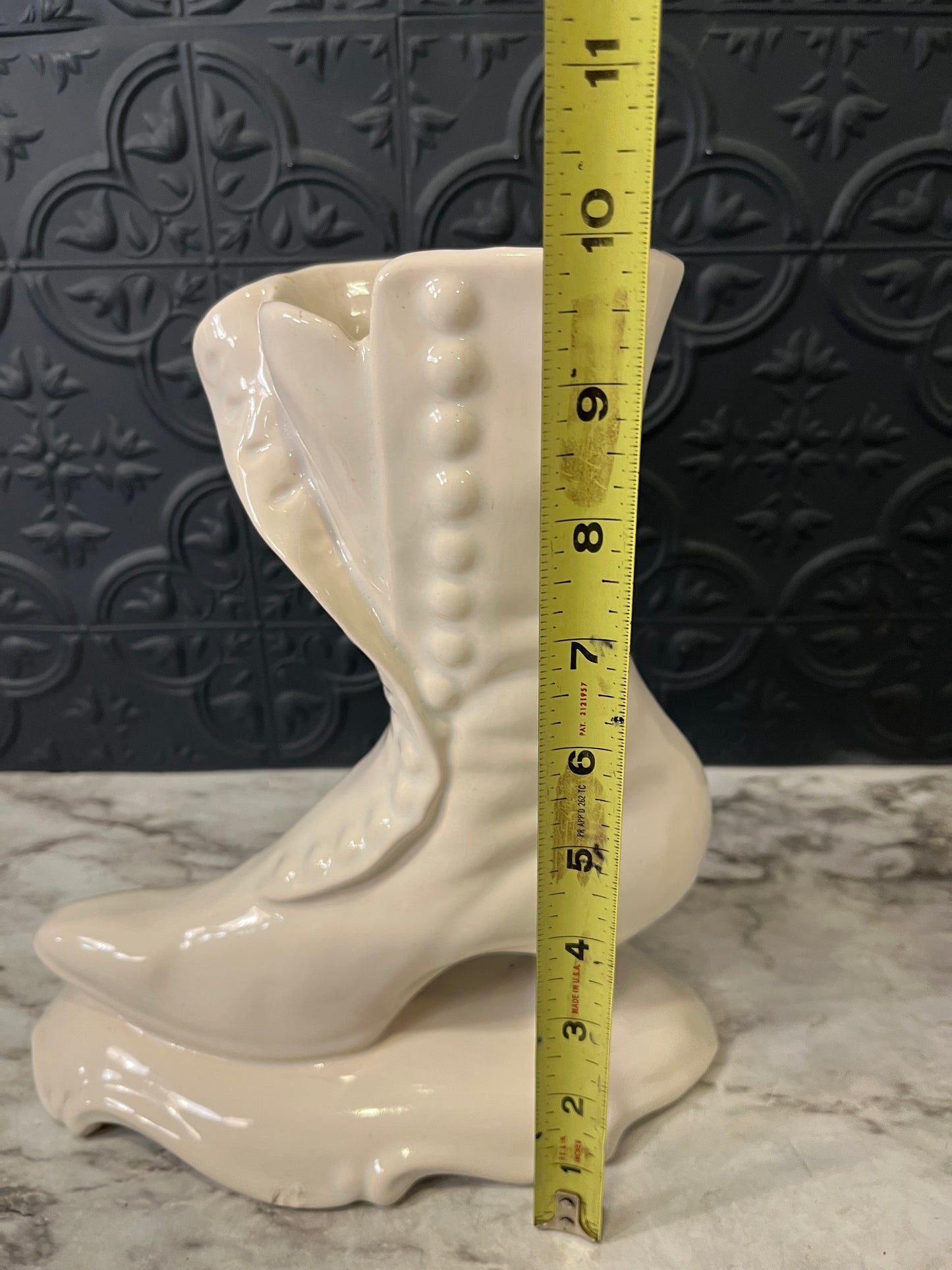 Vintage Ceramic Boot Vase AS IS