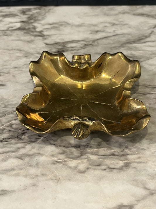 Brass Figural Dish Made in Hong  Kong