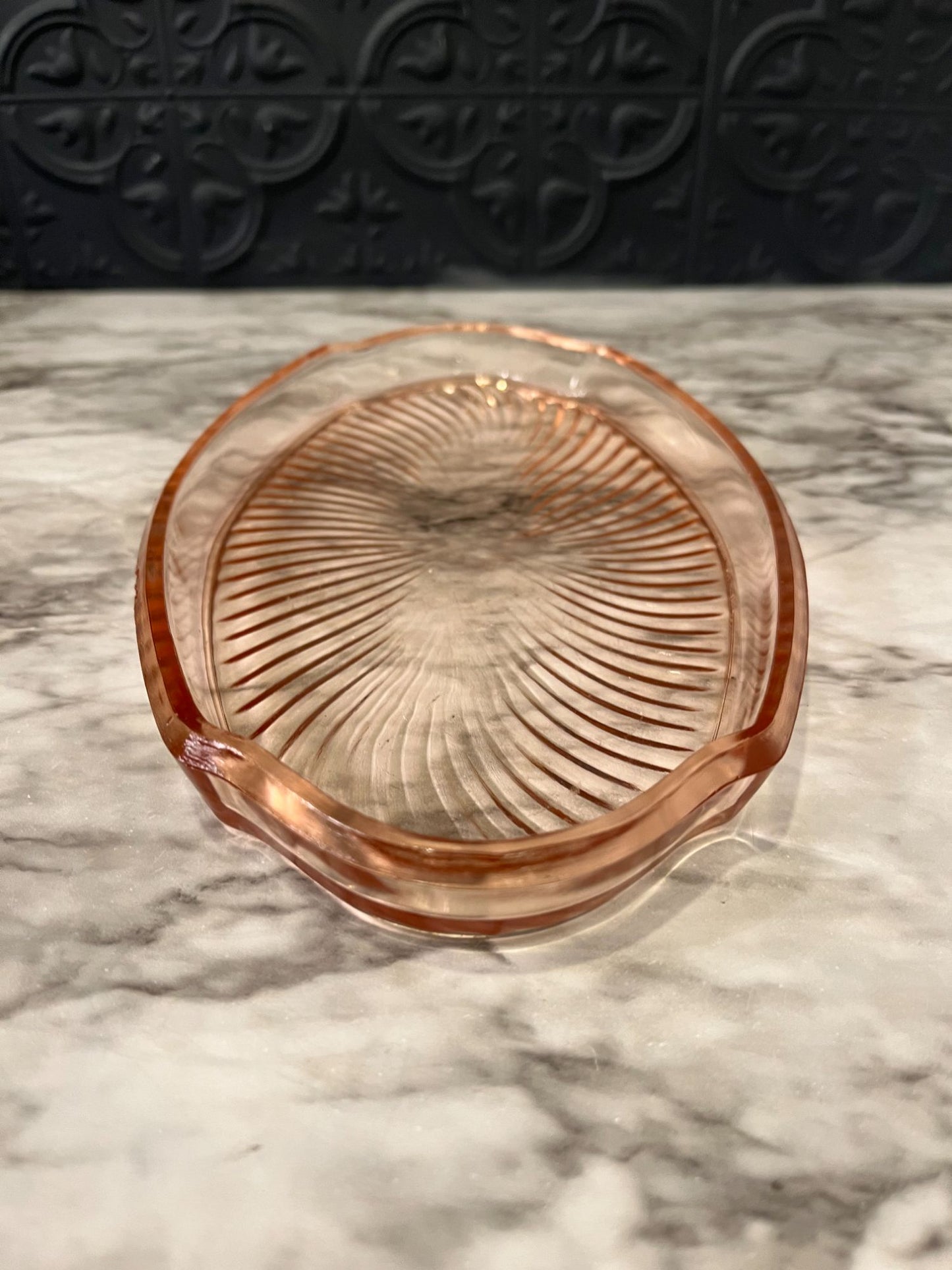 PInk Oval Glass Tray