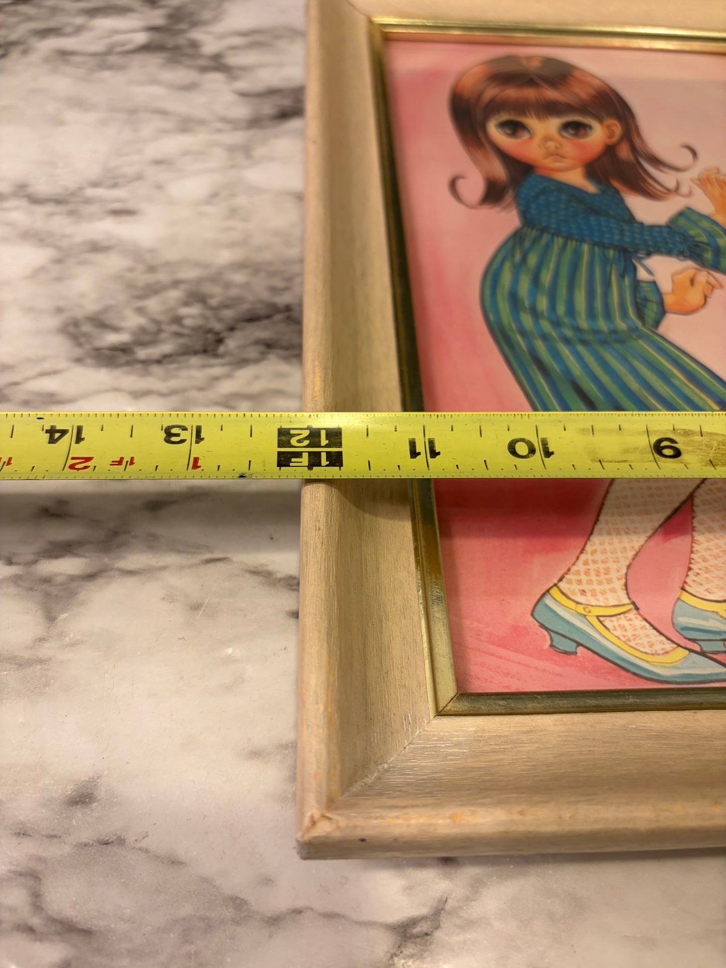 Eve Big Eyes Girls and Record Player Print