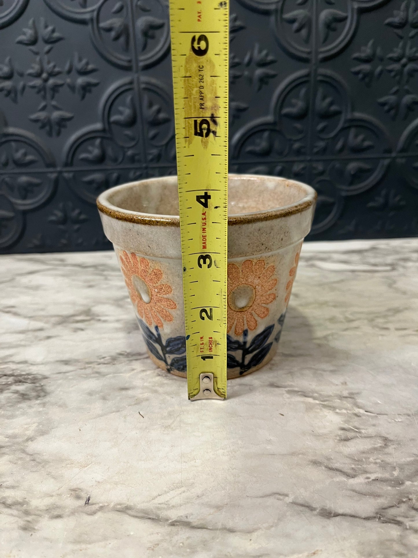 Otagiri Daisy Pottery Planter
