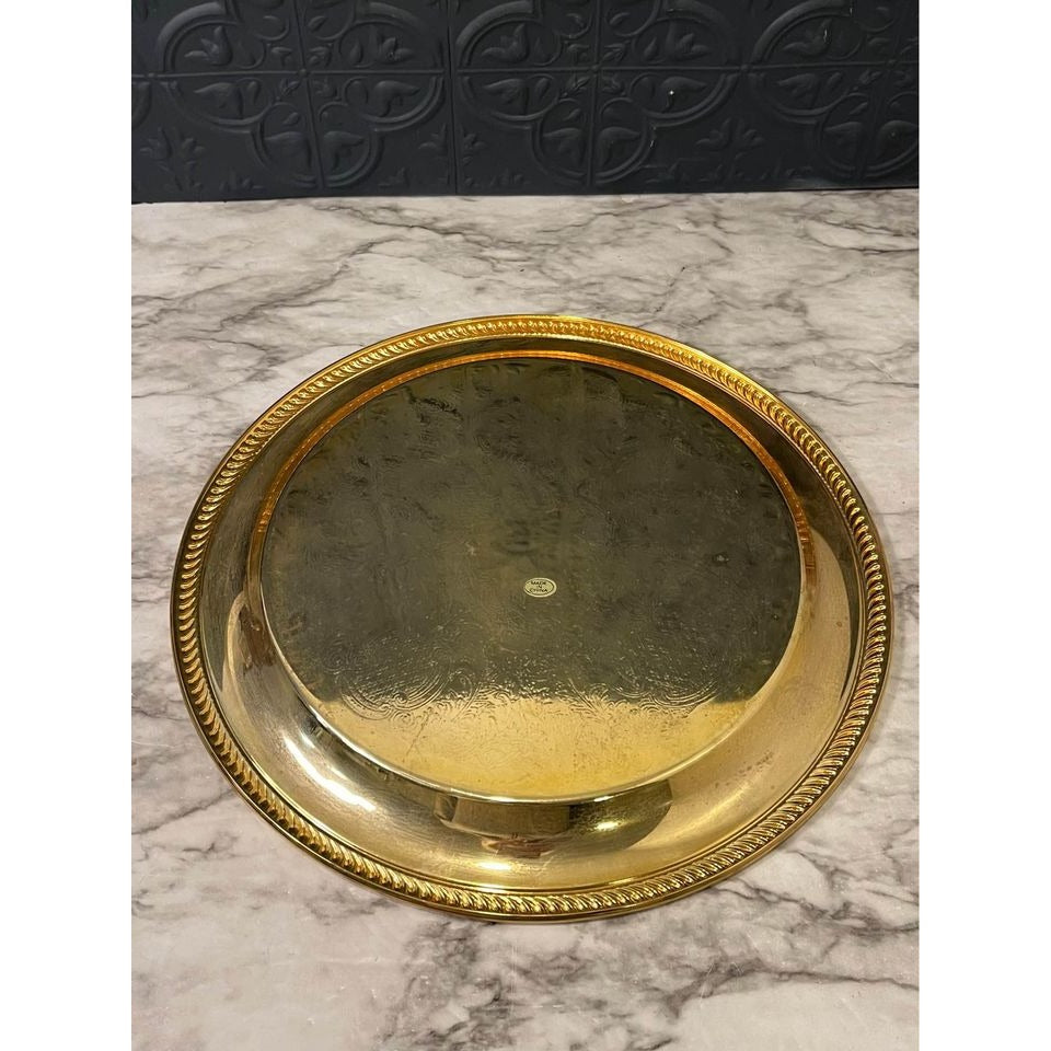 Gold color metal tray