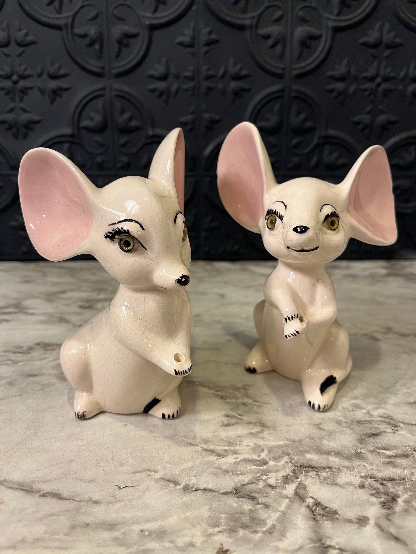 Ceramic Mice Figures - Chipped ear