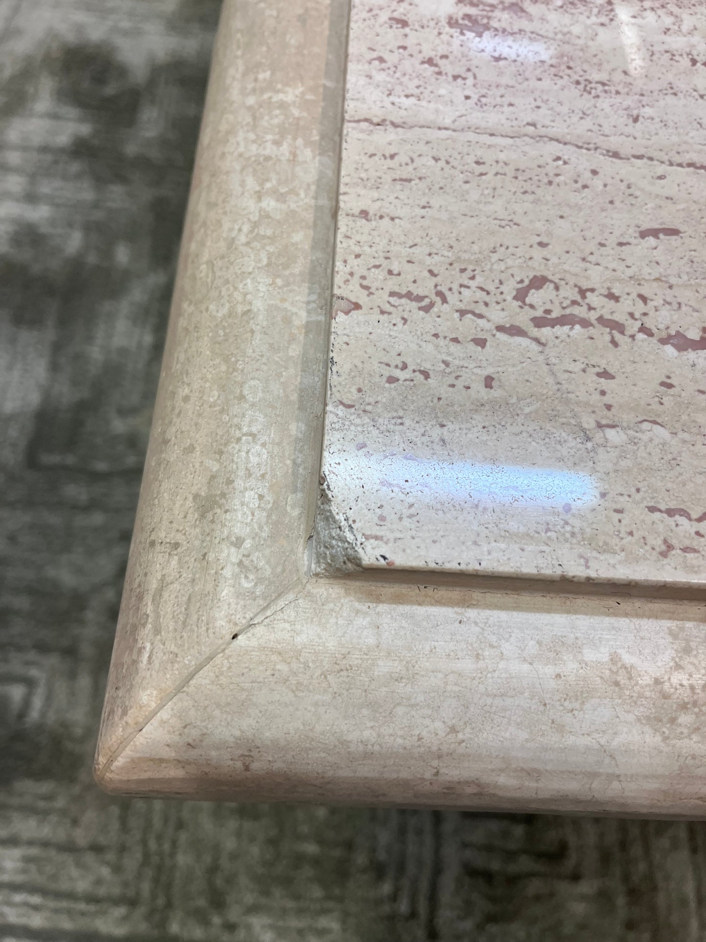 Travertine Square Coffee Table