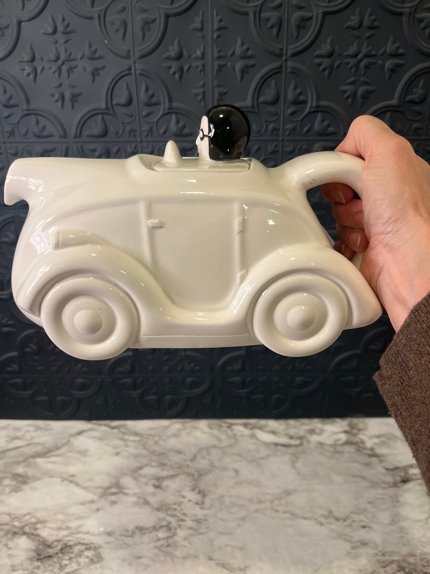 Vintage Racecar Teapot