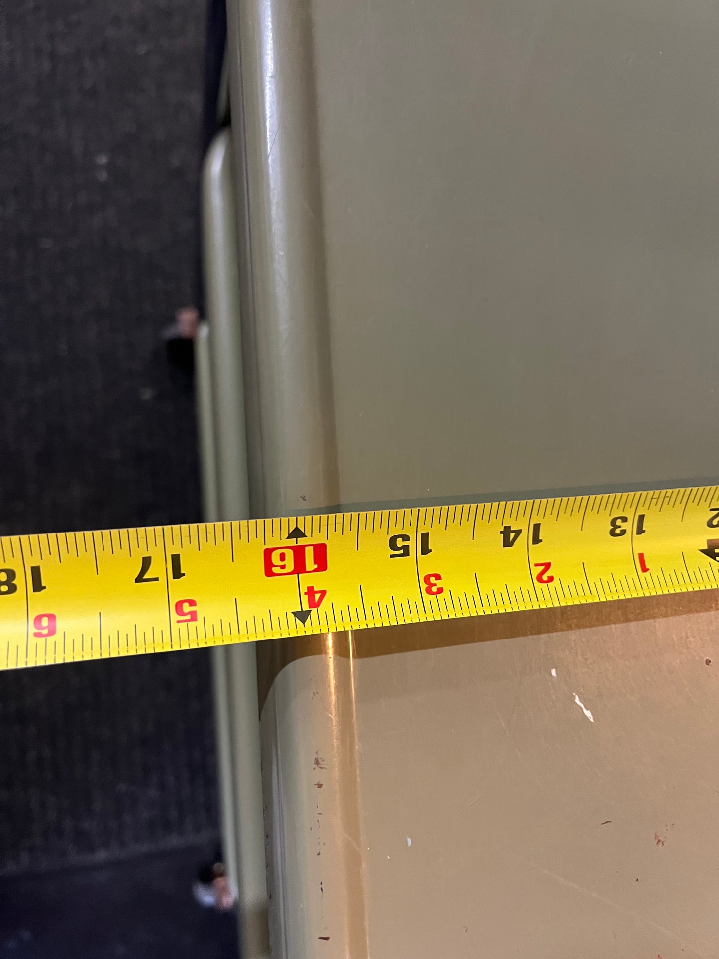 Vintage Sage Green Metal 3 tier cart