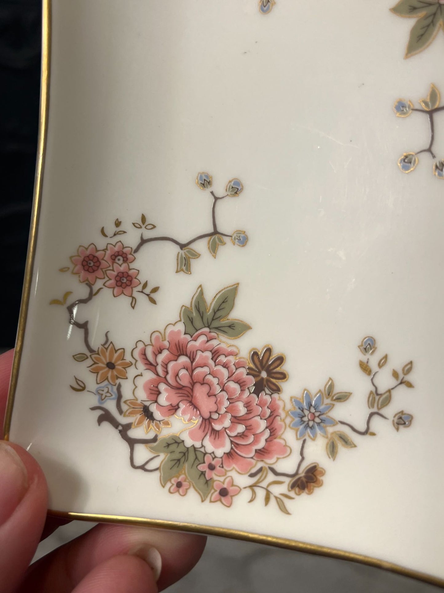 Royal Dutton Canton Peony Trinket Dish