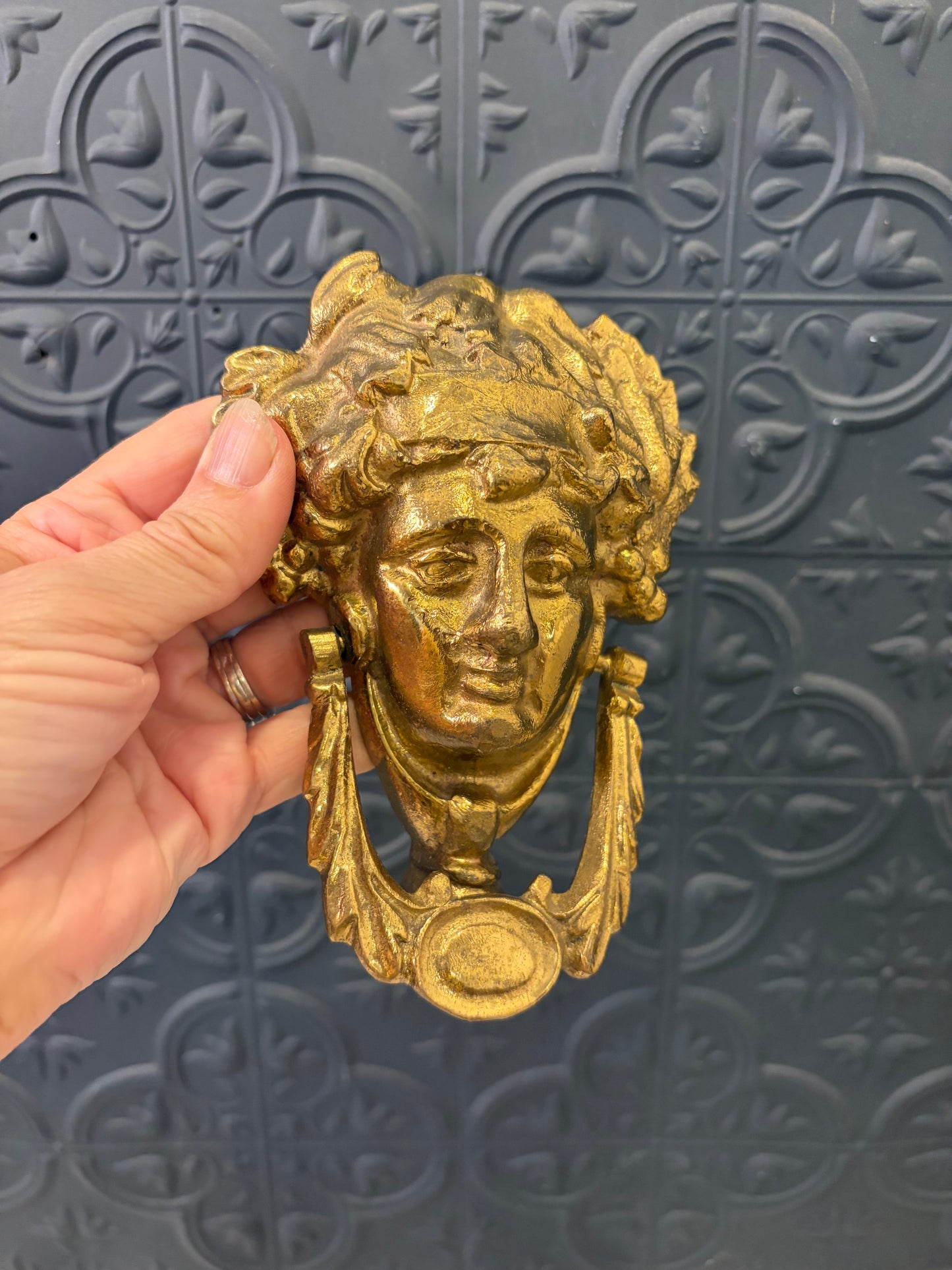 Brass Goddess Door Knocker
