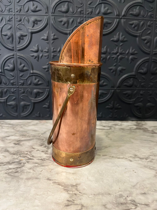 Small Cylinder Copper and Brass Matchstick holder