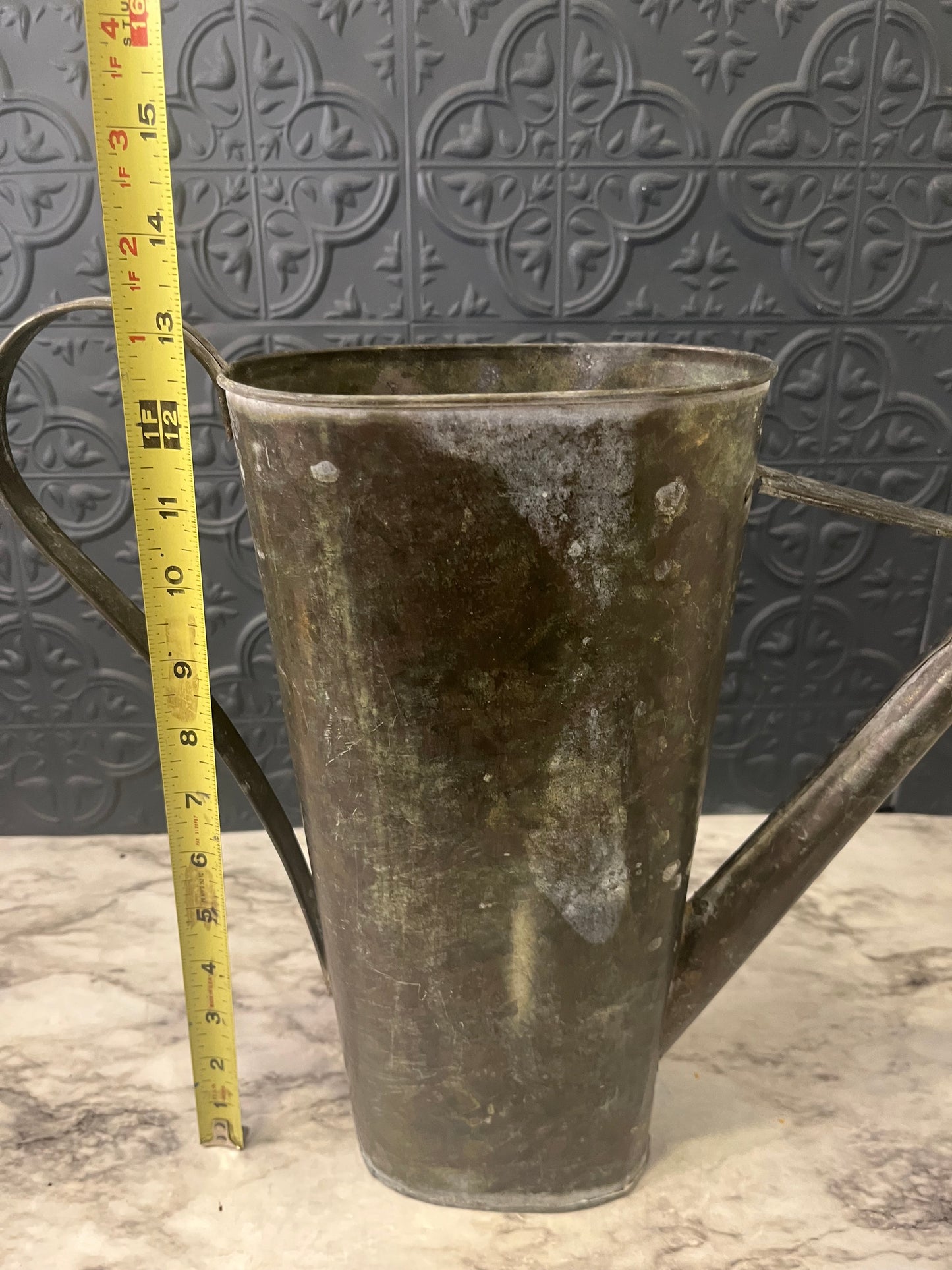 Aged Zinc Watering Can