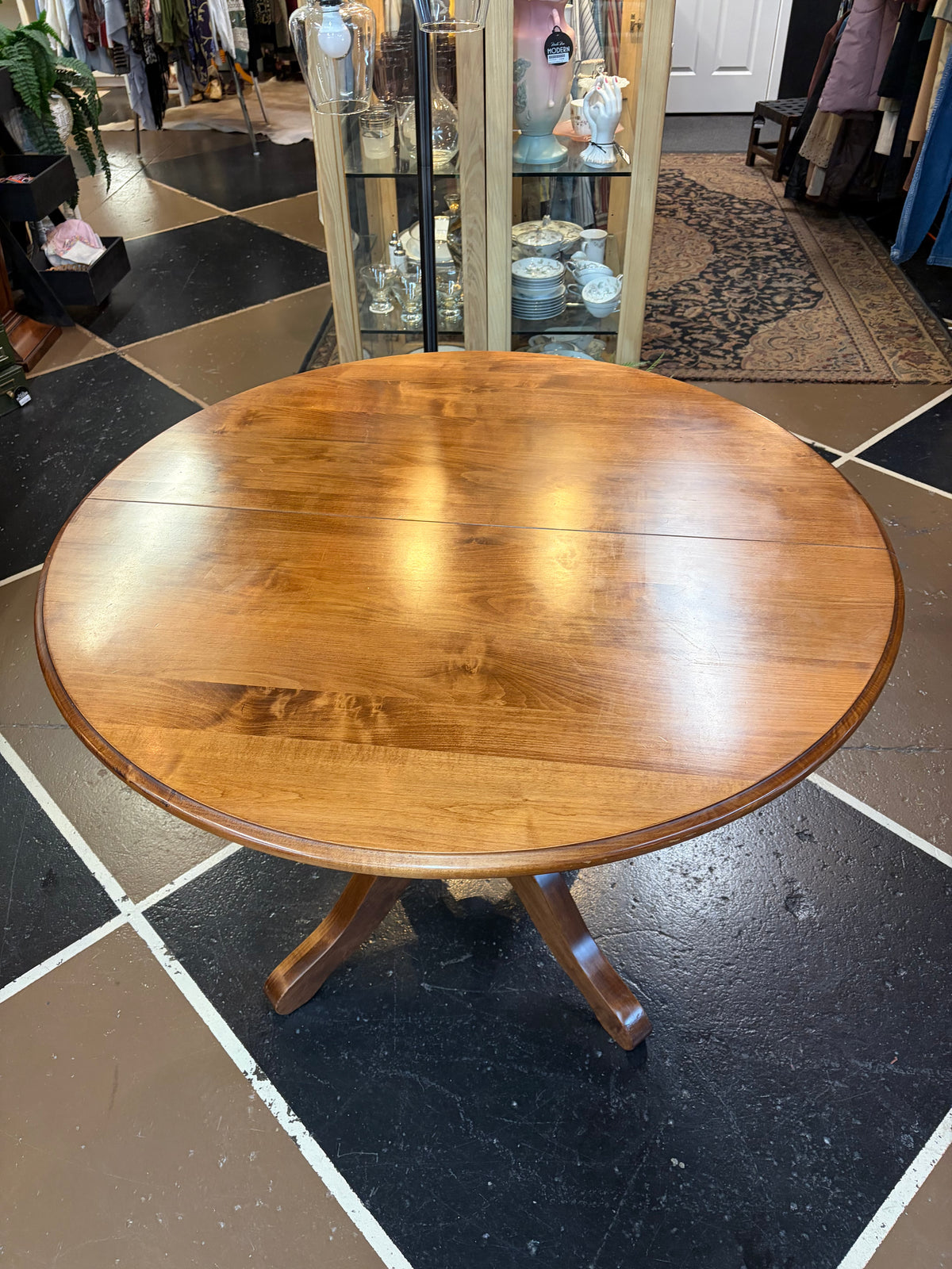 Round Woodleys Dining Table with leaf