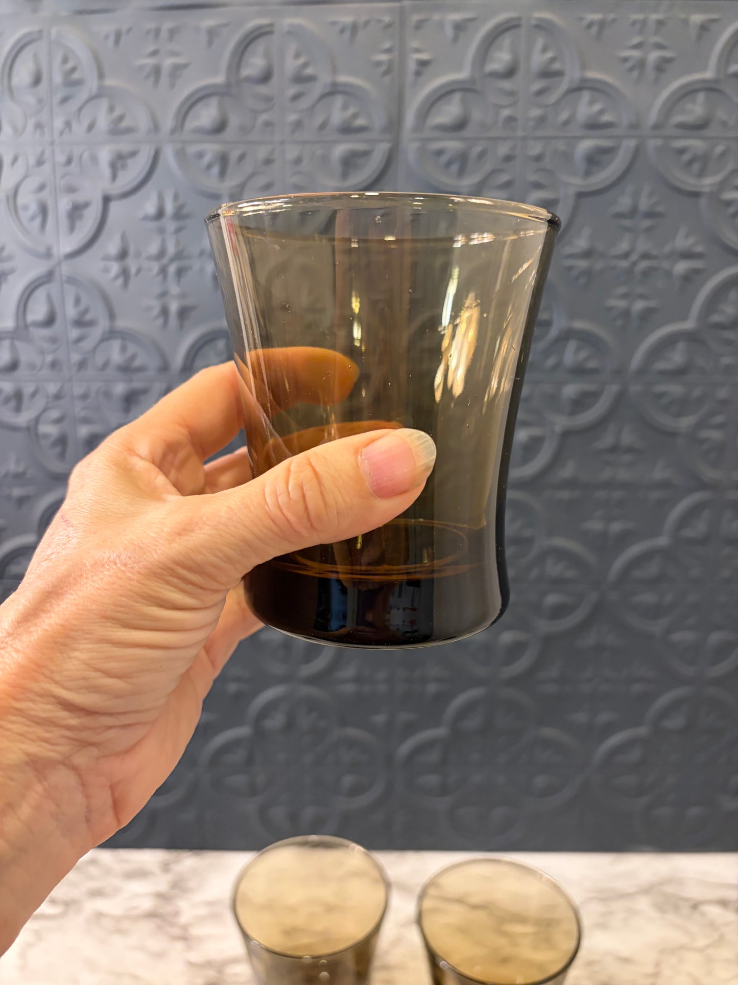 Anchor Hocking Linden Smoke Set of 4 Tumblers