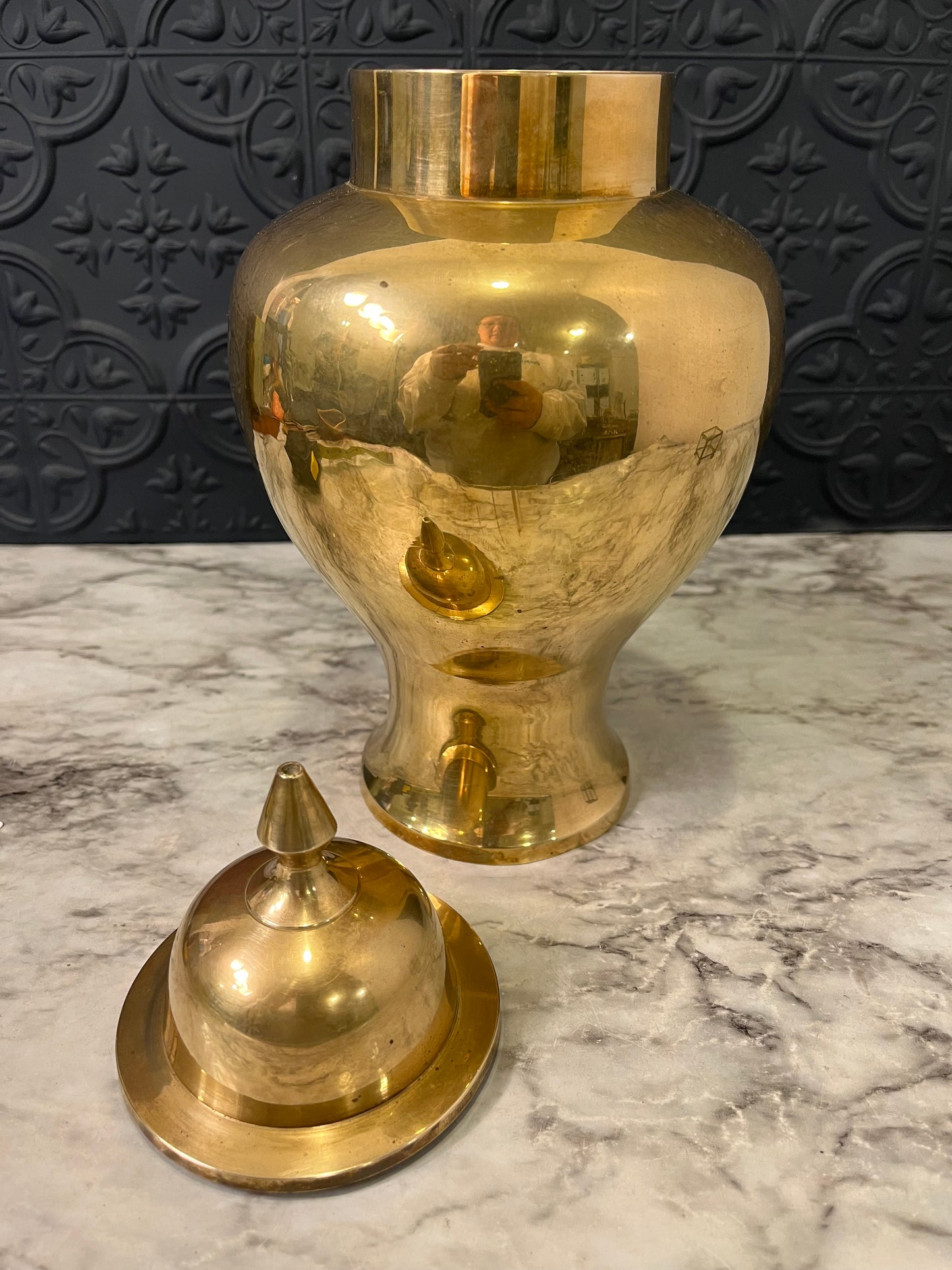 Large Brass Urn