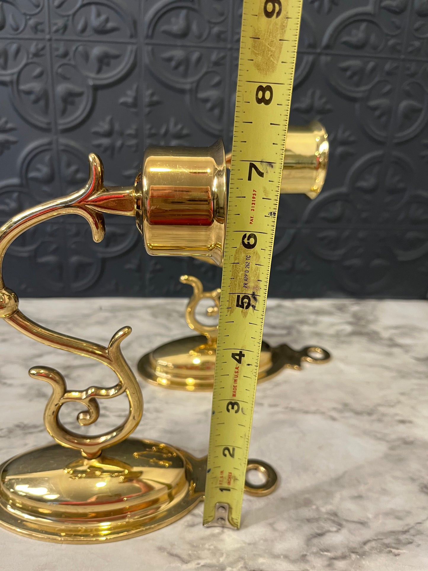 Oval Candle Wall Sconce x 2