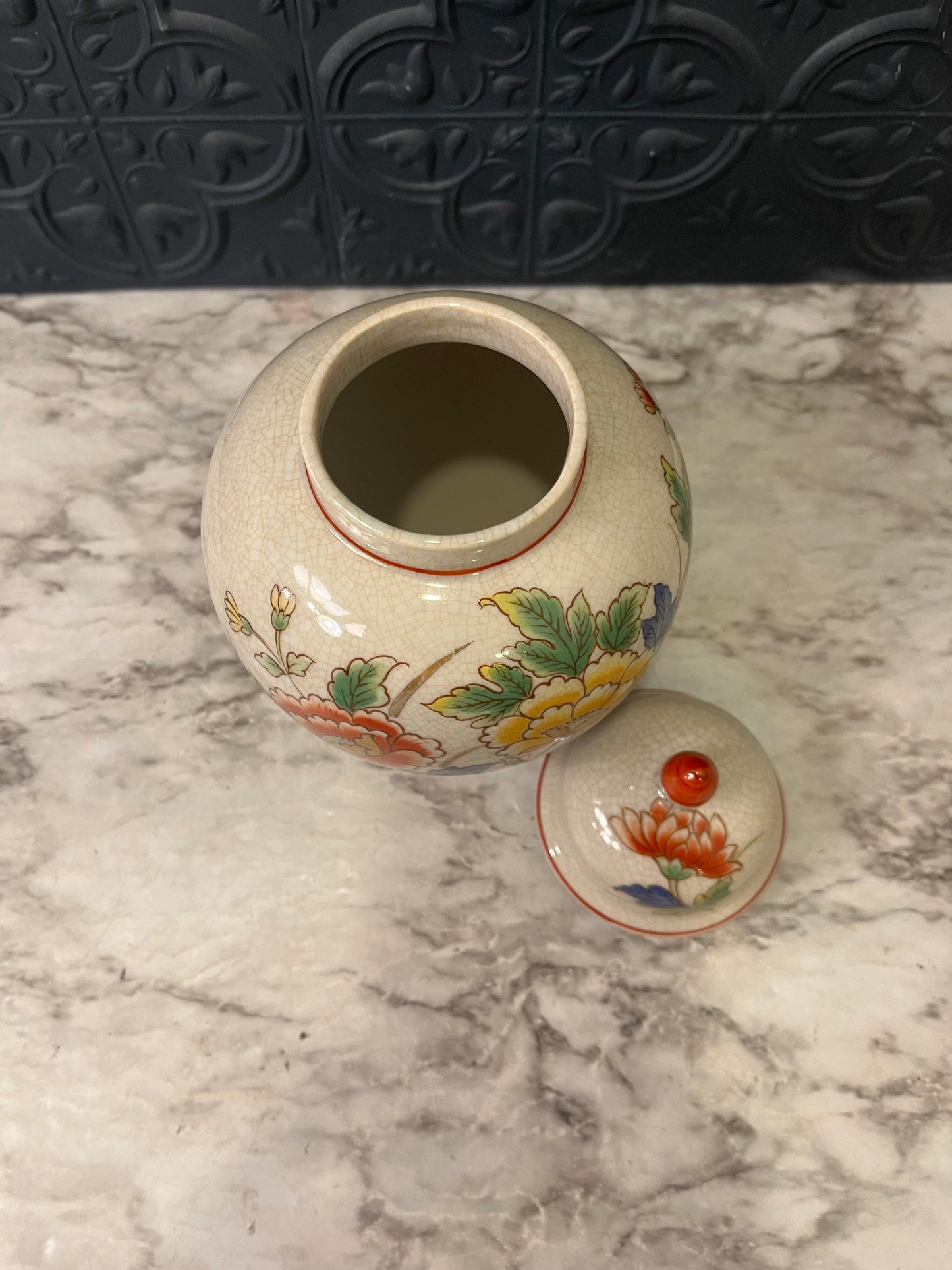 Yellow and Orange Ginger Jar Andrea by Sadek