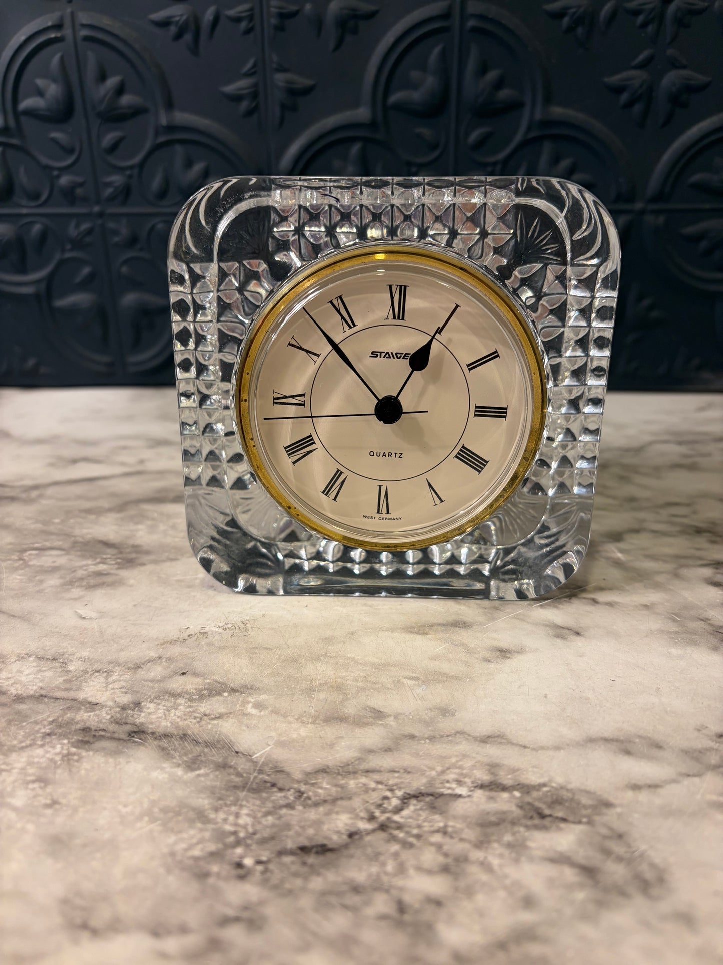 Stanger Crystal Table Clock