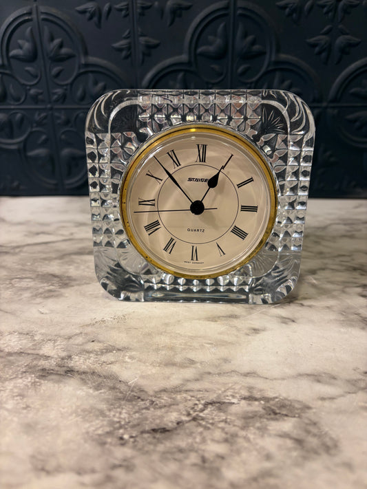 Stanger Crystal Table Clock