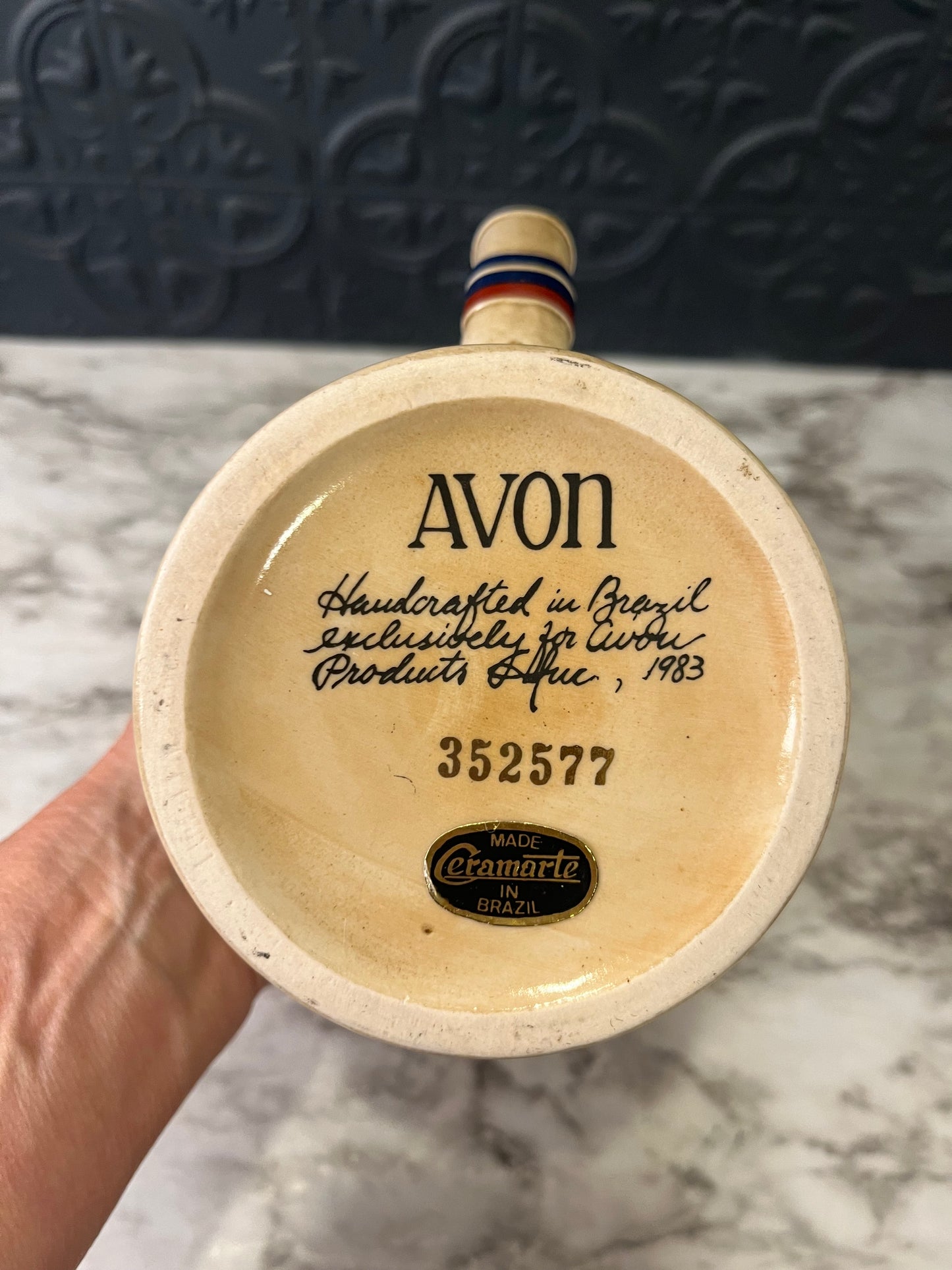 Avon Football Stein