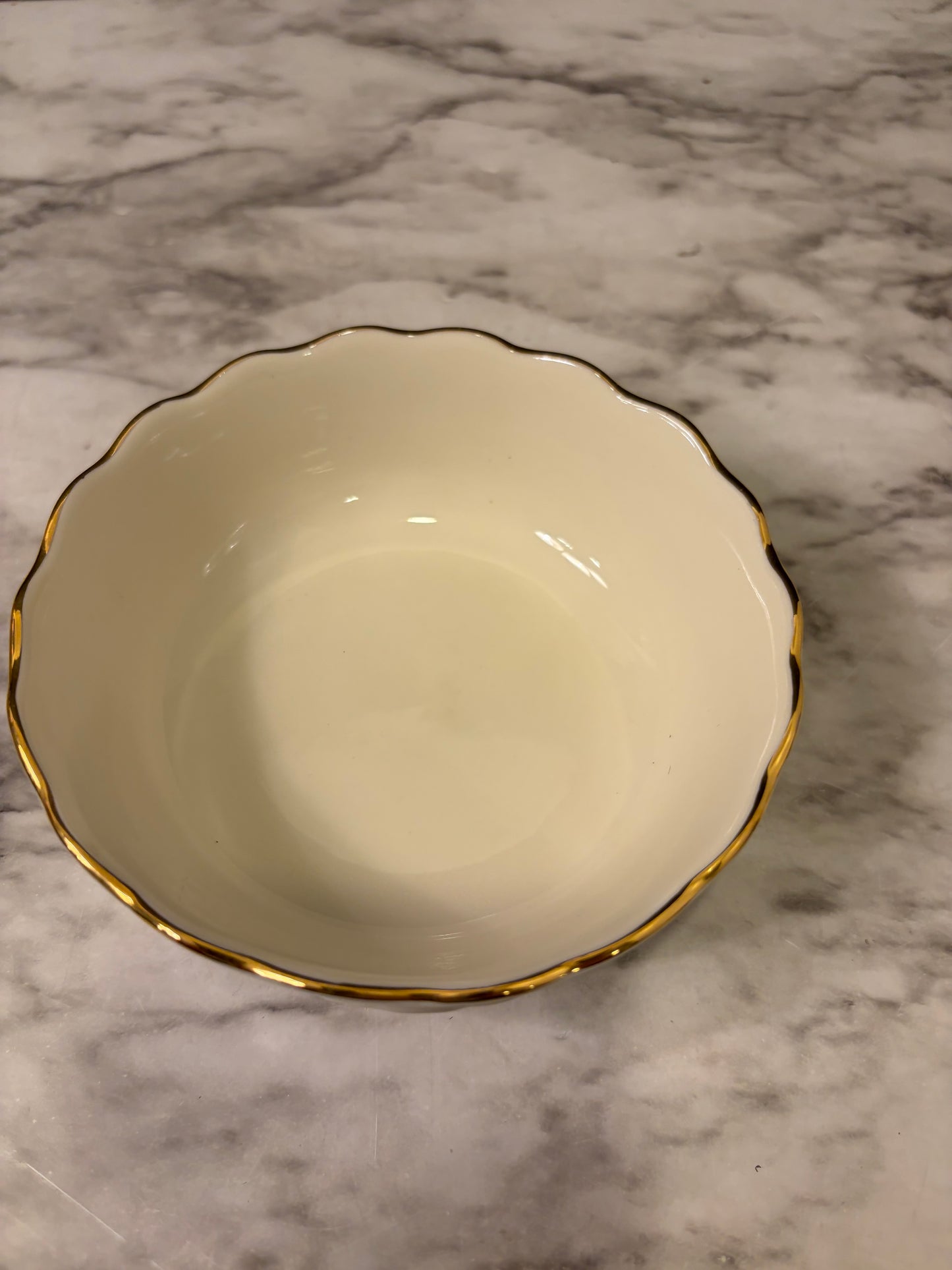 Lenox Bowl with Rose Relief 4.5"