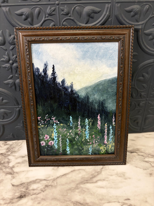 Lupines in the valley Original Painting by Jessie
