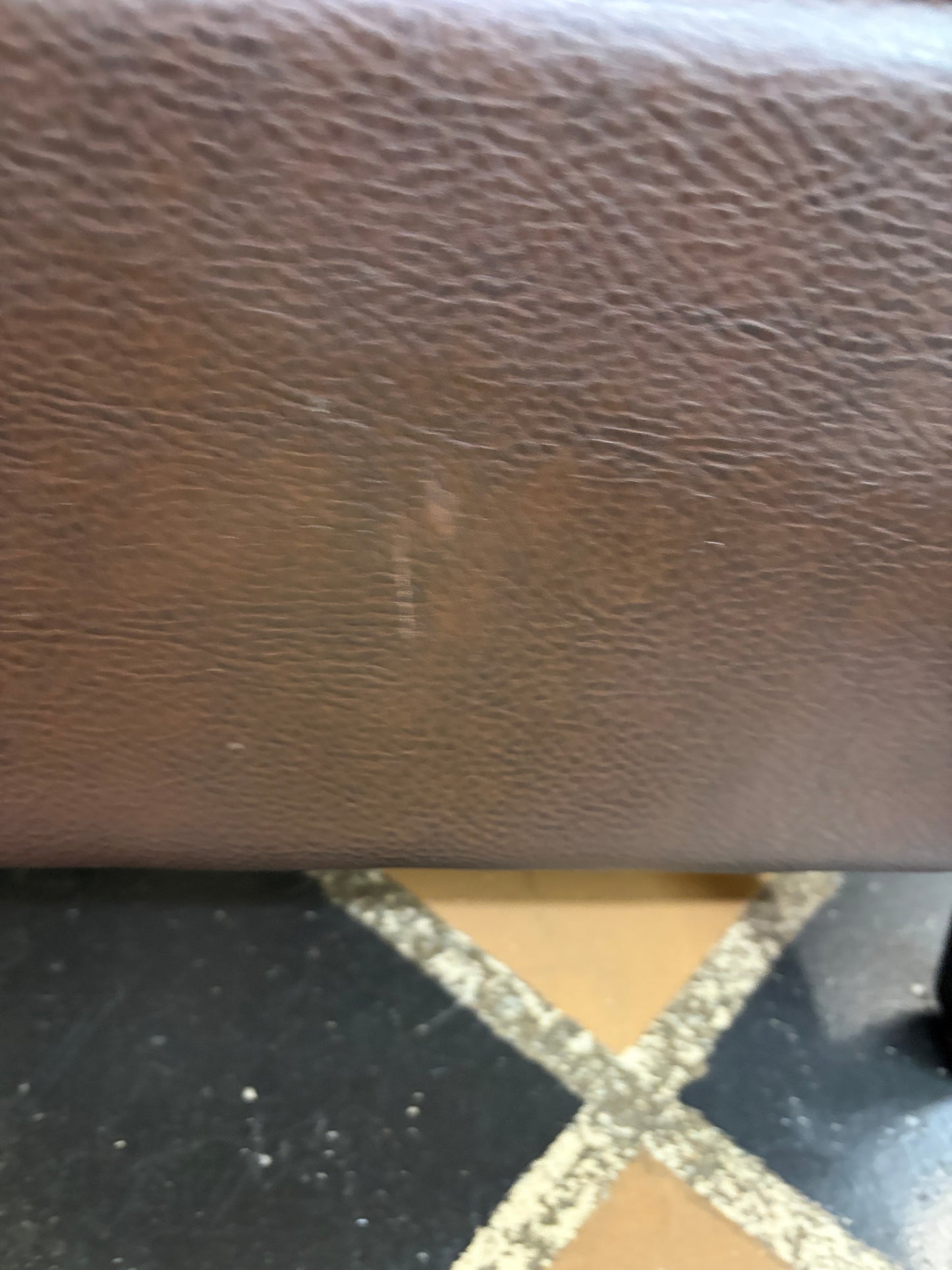 Faux leather Ottoman with Storage