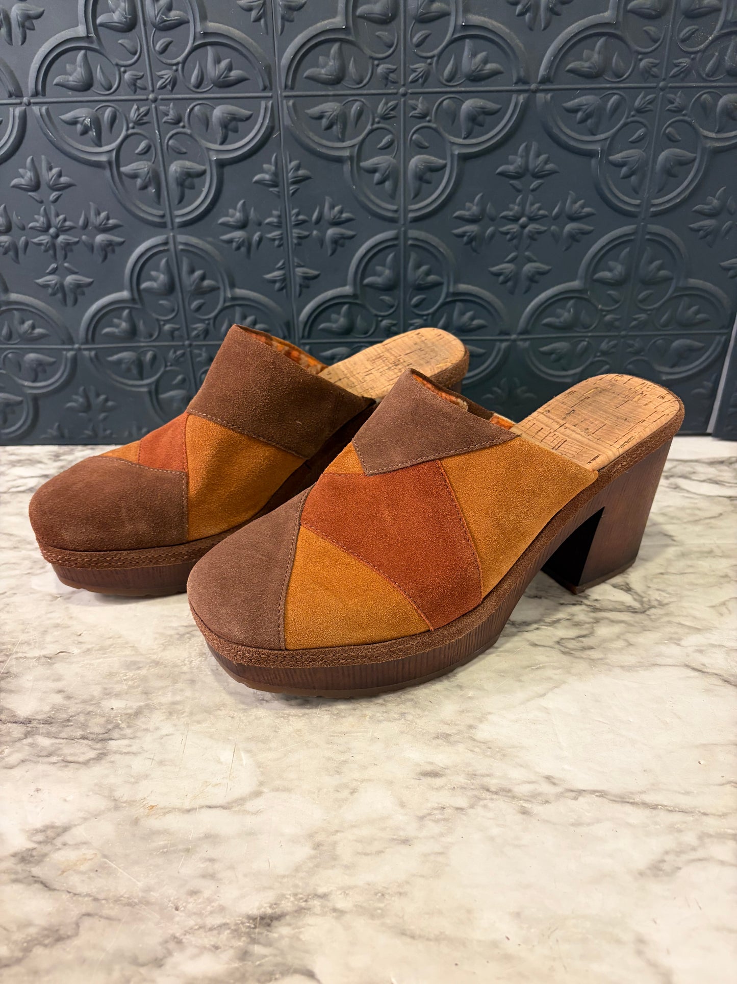 Korks Patchwork Platform Shoes