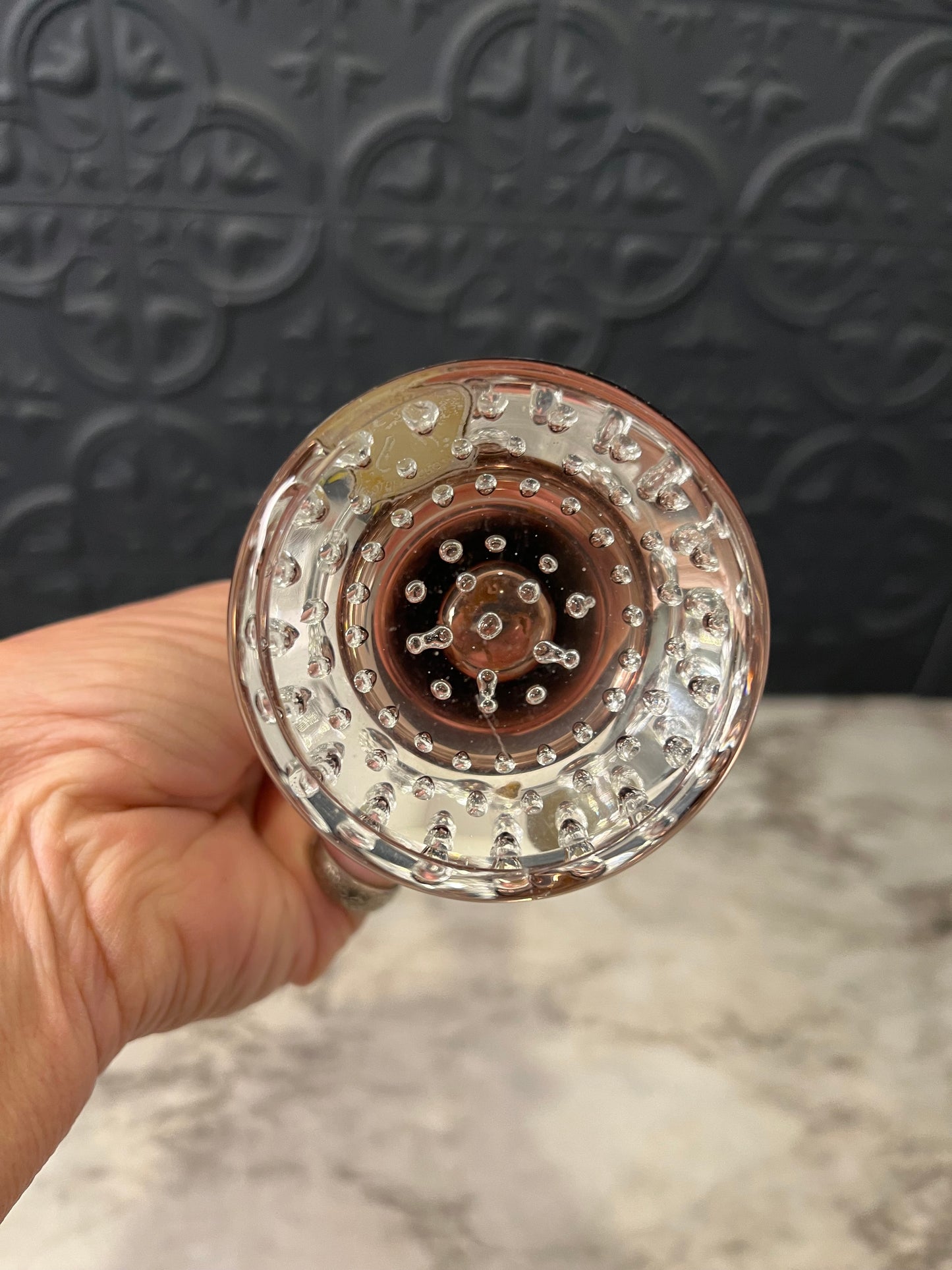 Golden Crown E&R Amethyst Pulpit Glass Vase