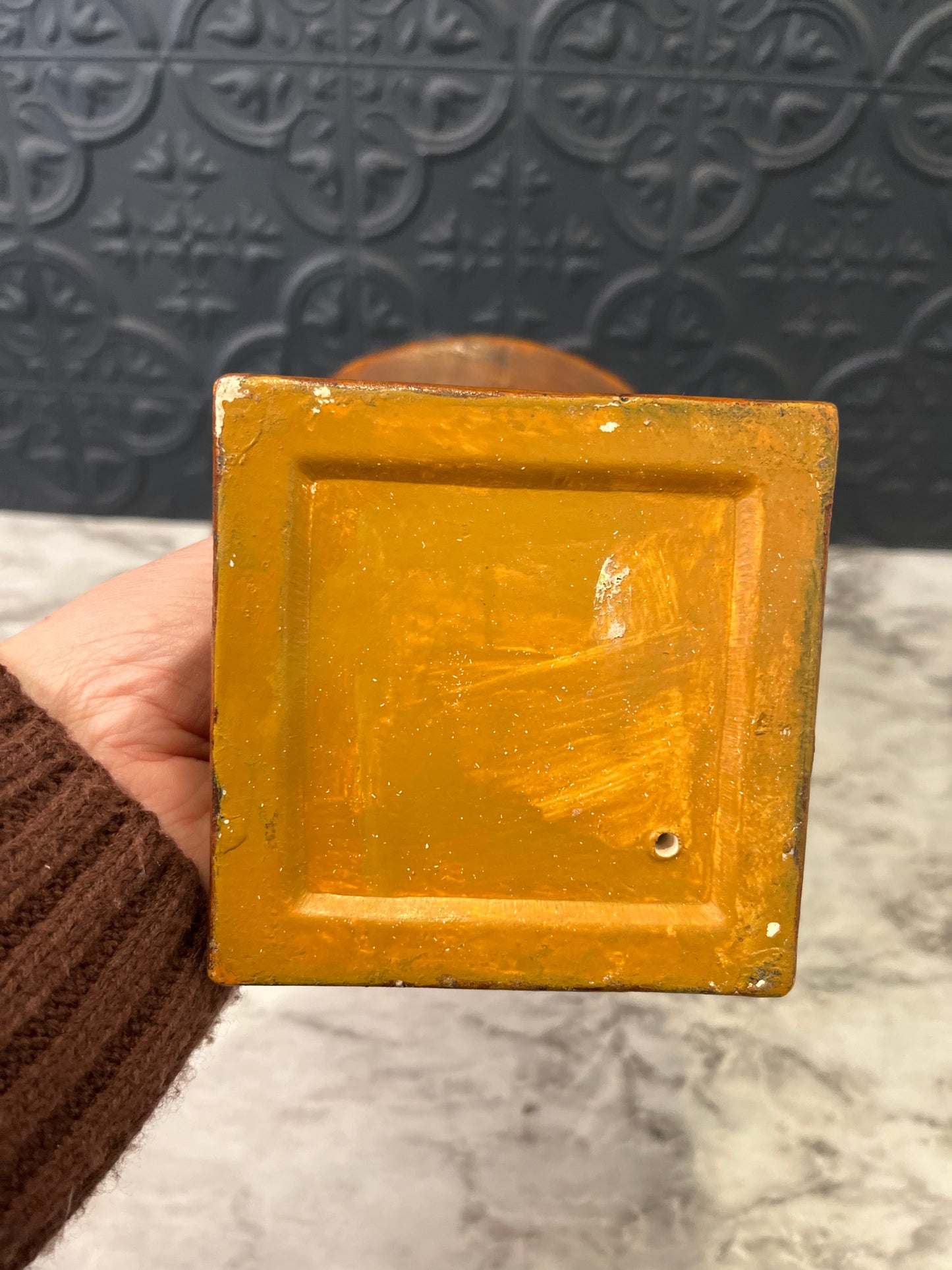 Ceramic Brown Trophy Planter