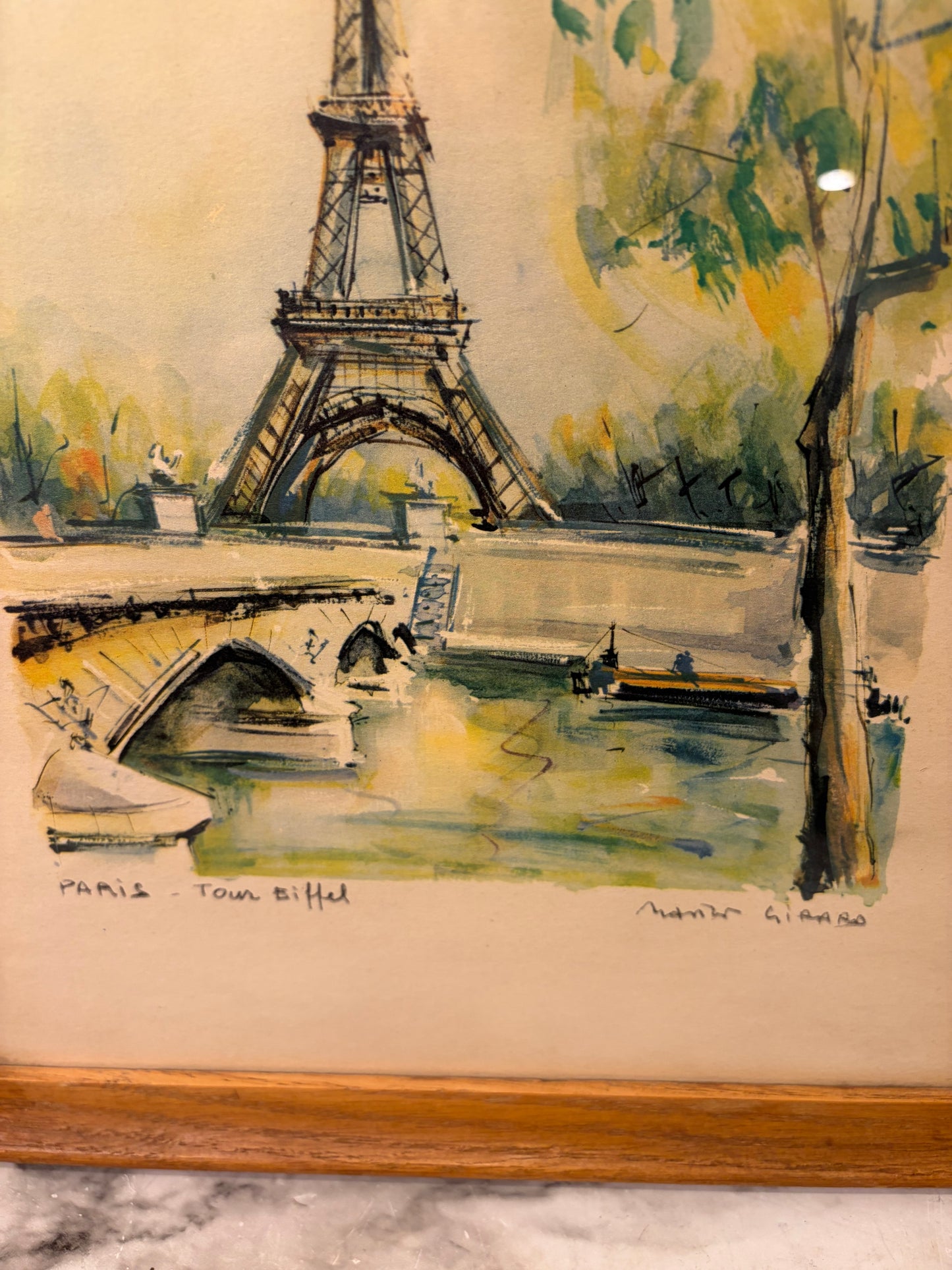 Eiffel Tower Print Framed