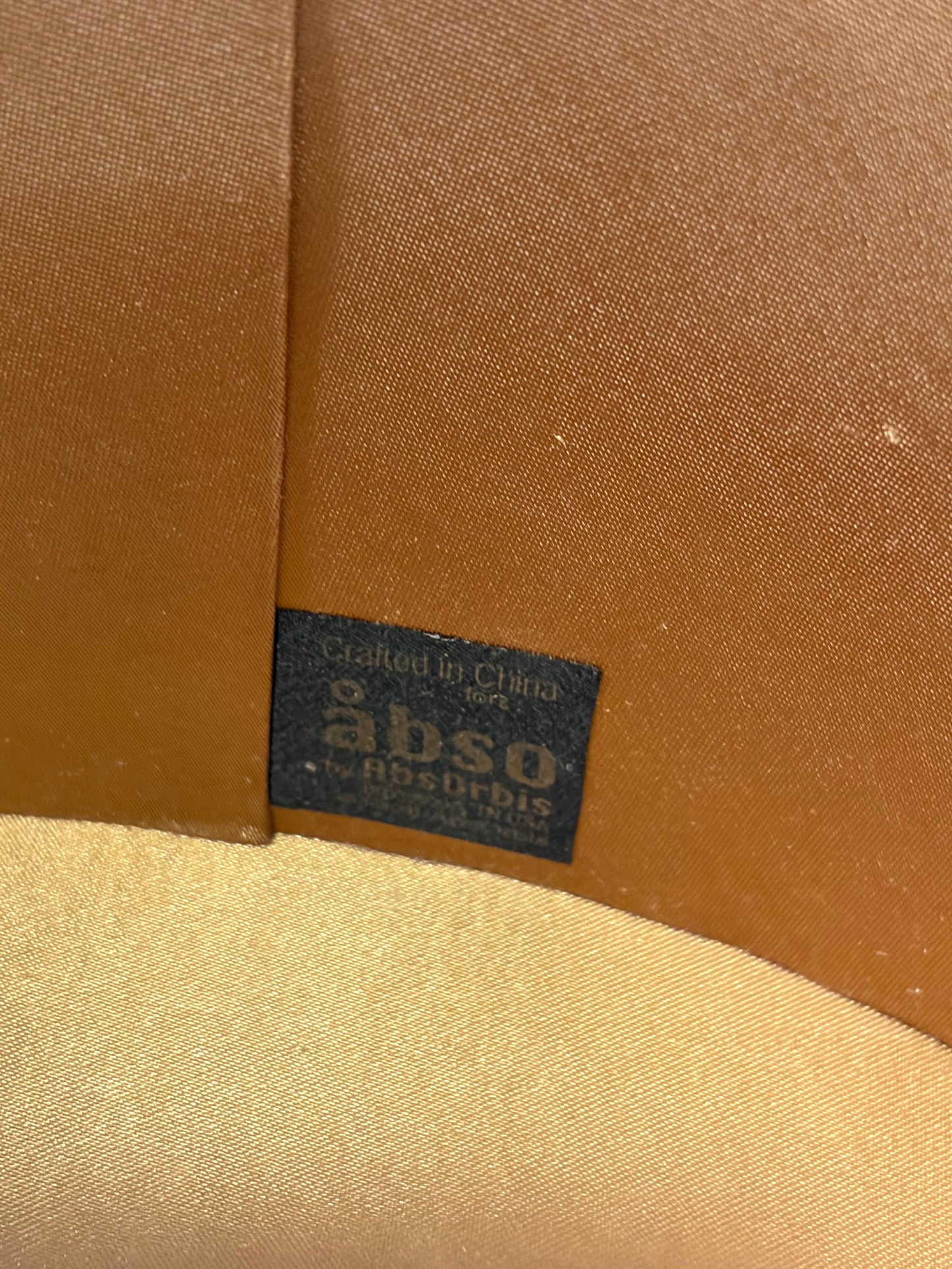 Gold Oval Fabric Box