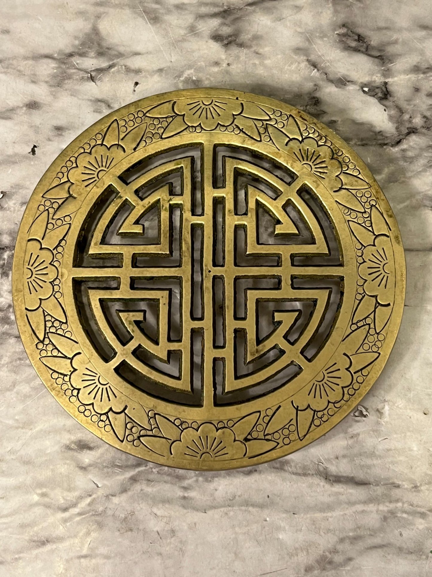 Brass Chinese Trivet