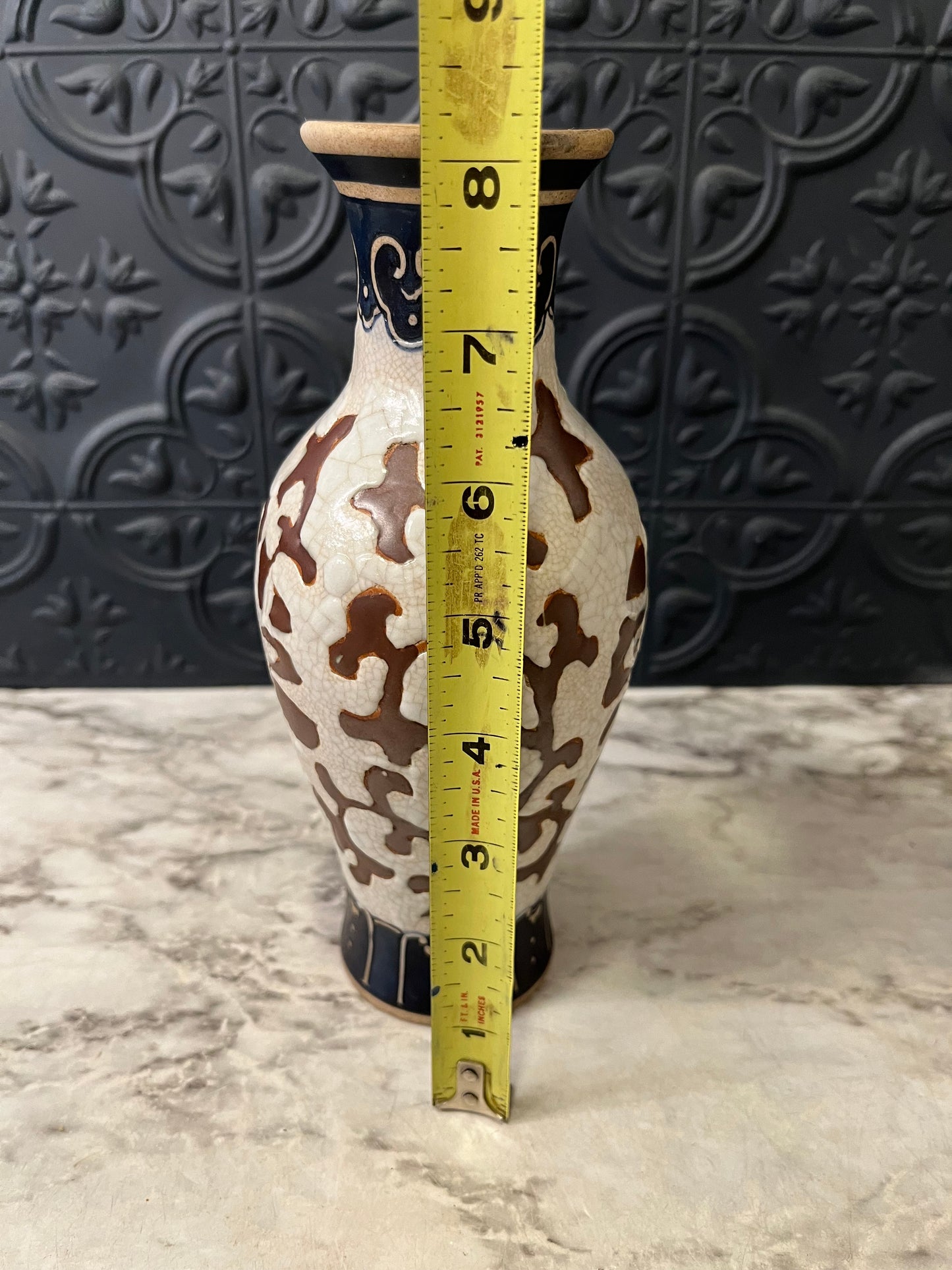 Chinese hand Glazed Stoneware Vase