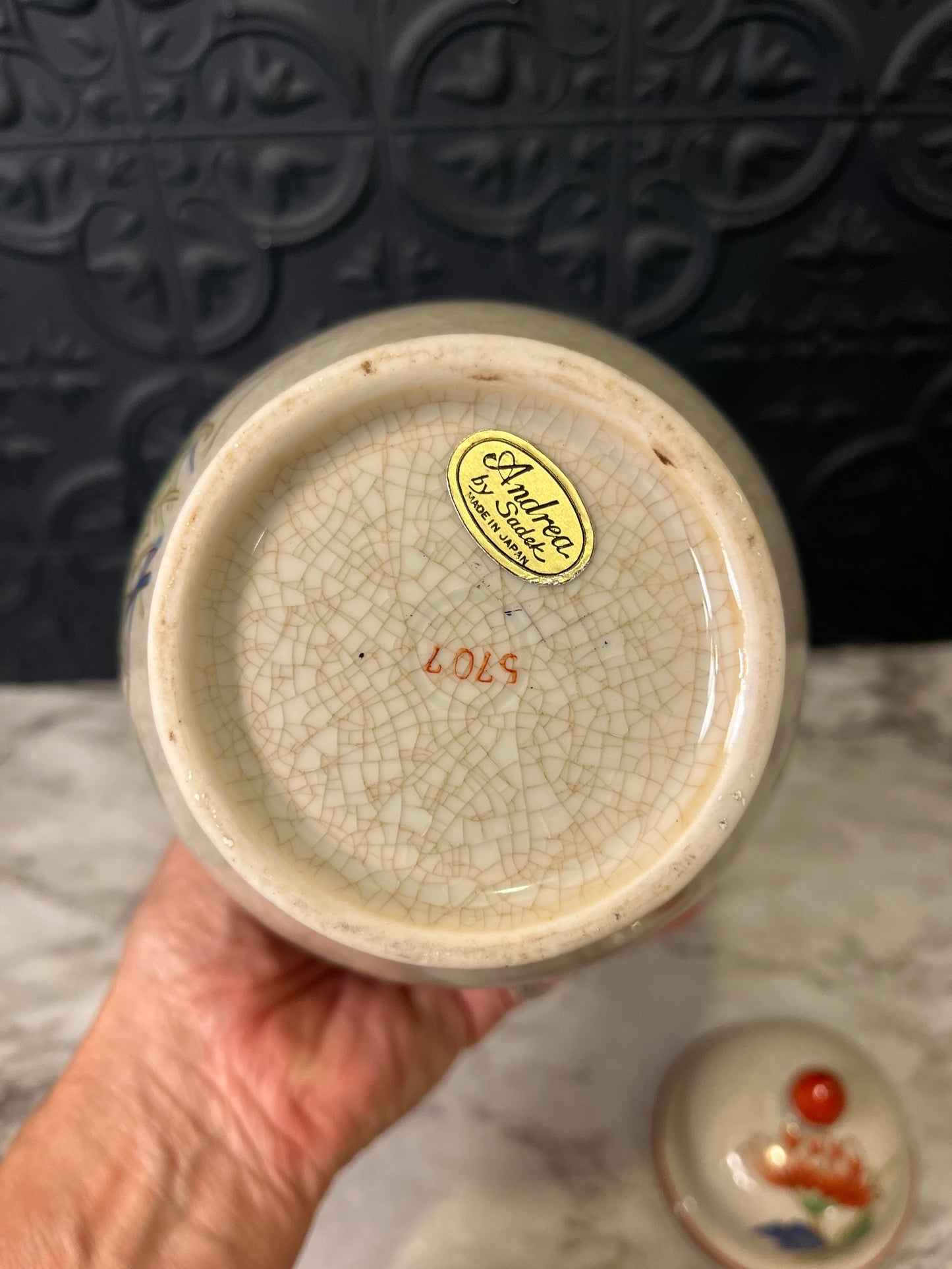 Yellow and Orange Ginger Jar Andrea by Sadek