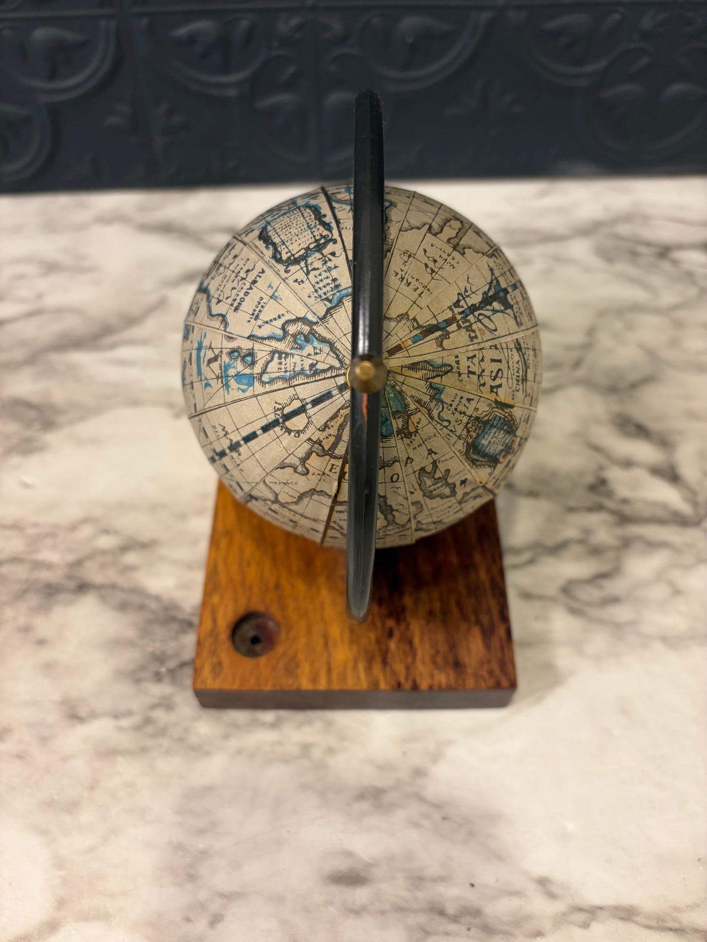 SmallGlobe on Wood Base AS IS