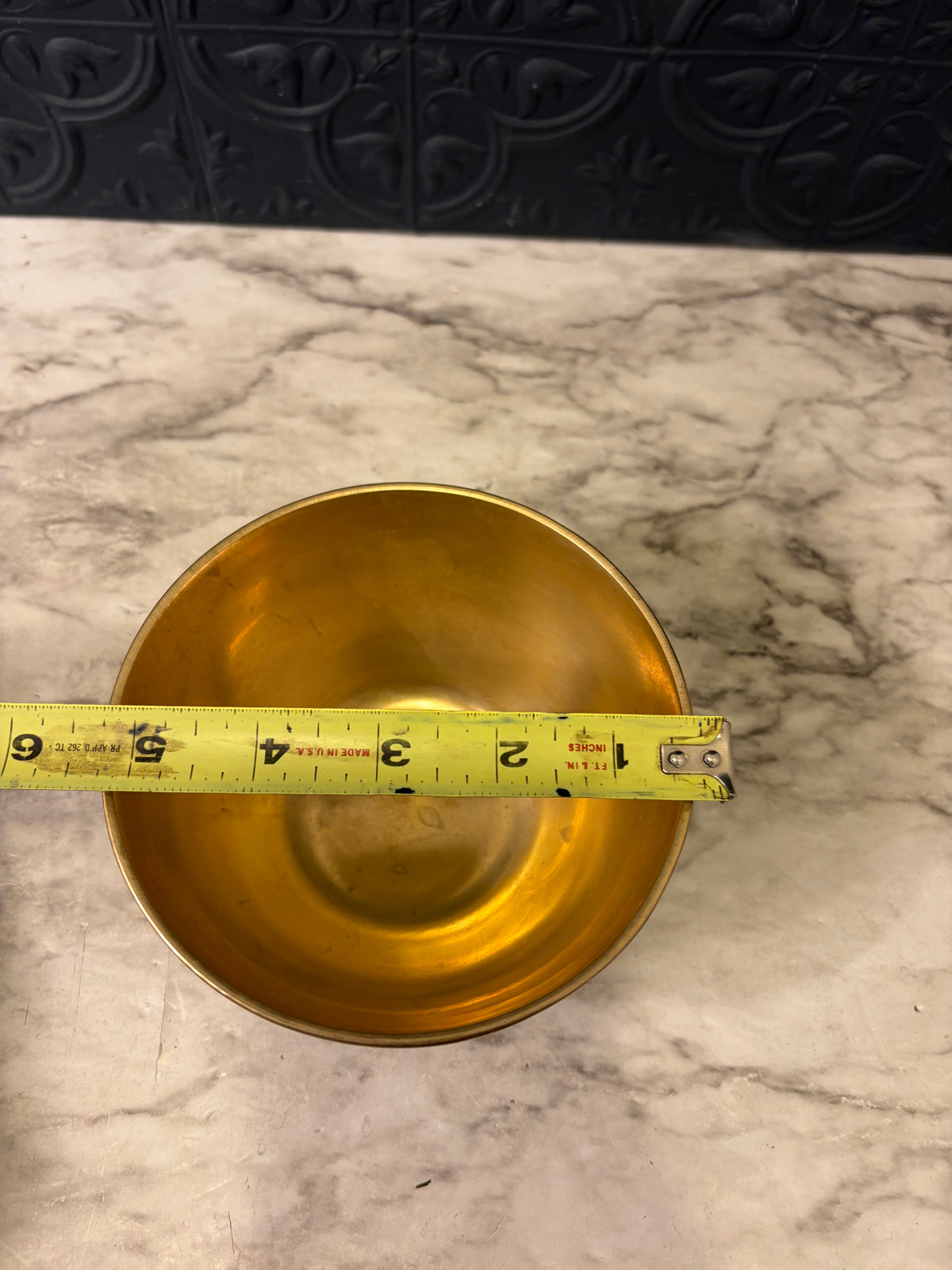 Brass and Brown Bowl