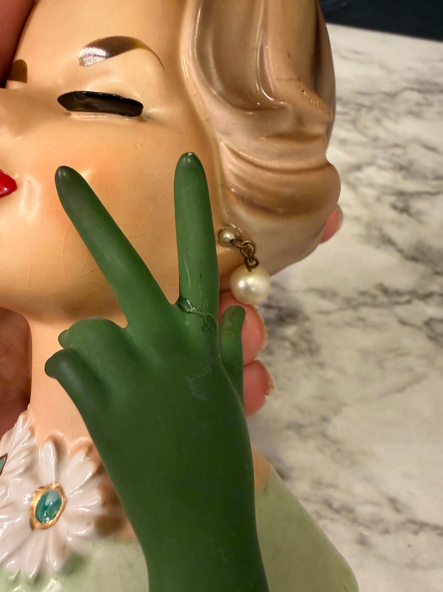 Napcoware Lady Head Vase Doris Day AS IS