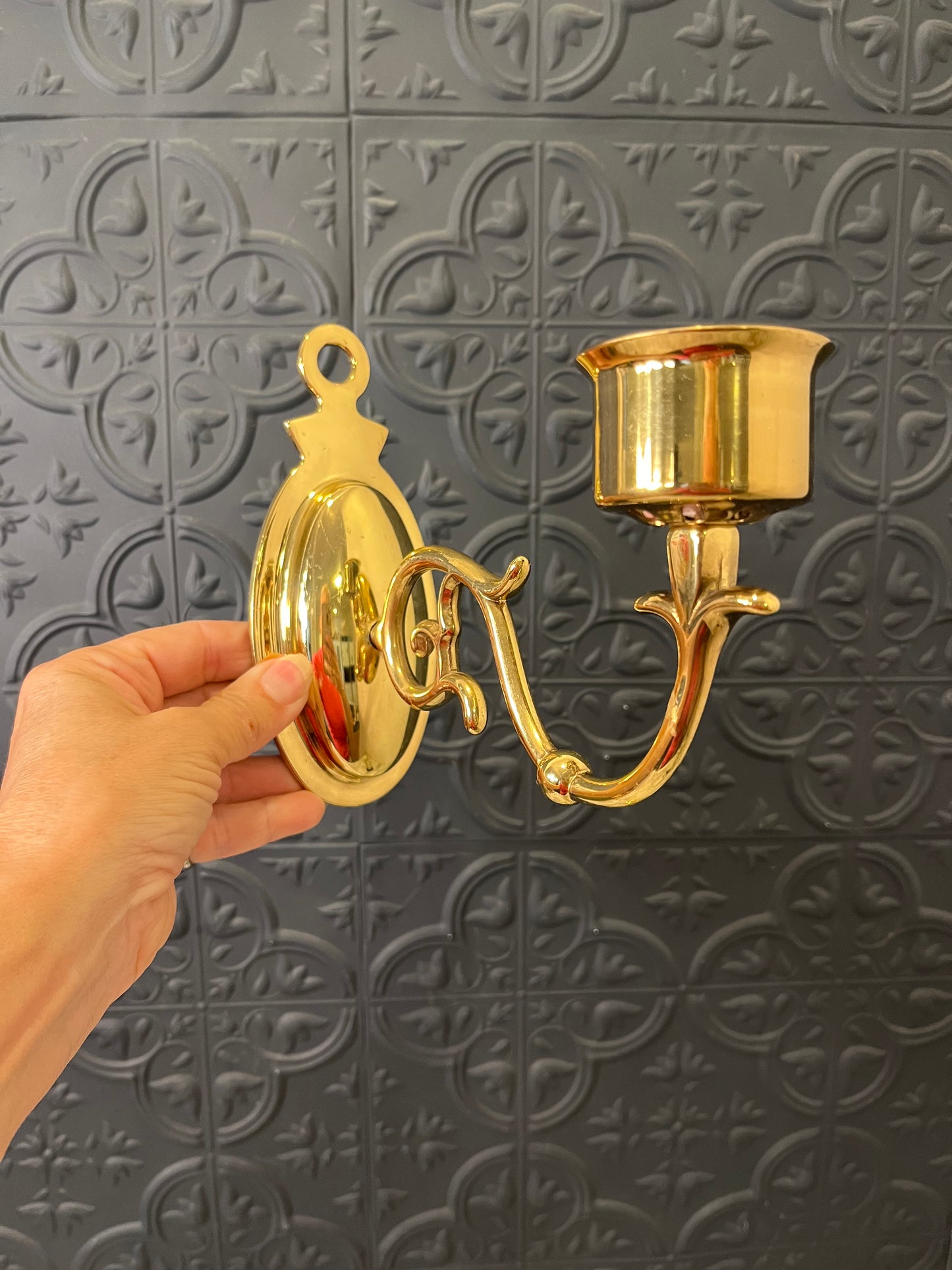 Oval Candle Wall Sconce x 2