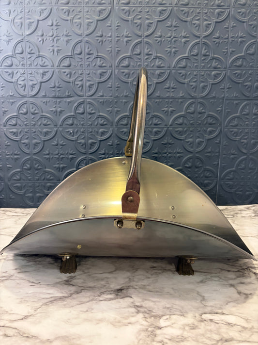 Brushed Satin Metal Log Holder