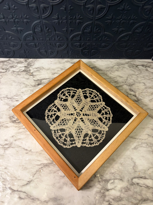 11" Light Framed Doiley