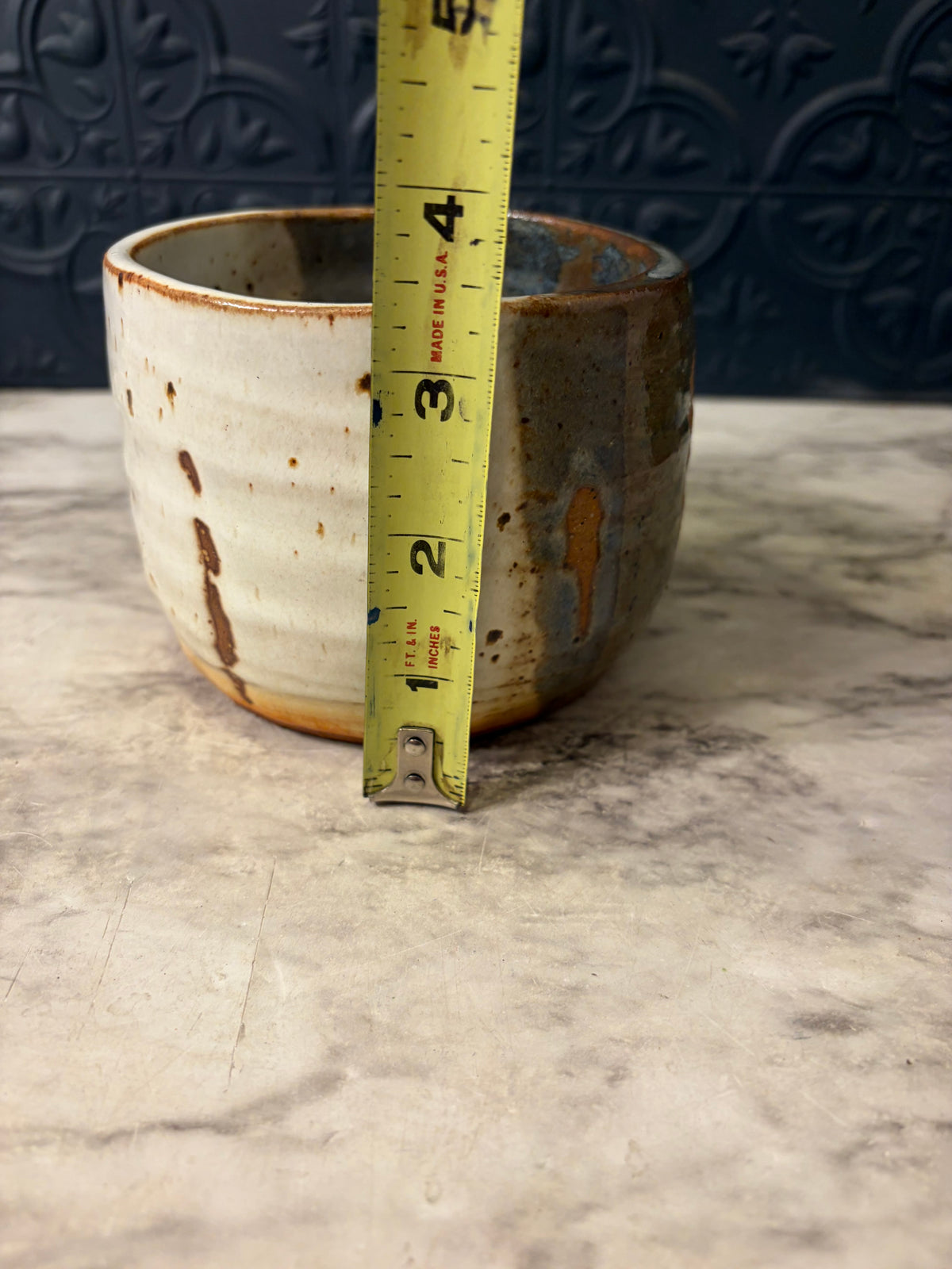 Studio Pottery Multi Color Bowl 3.5"